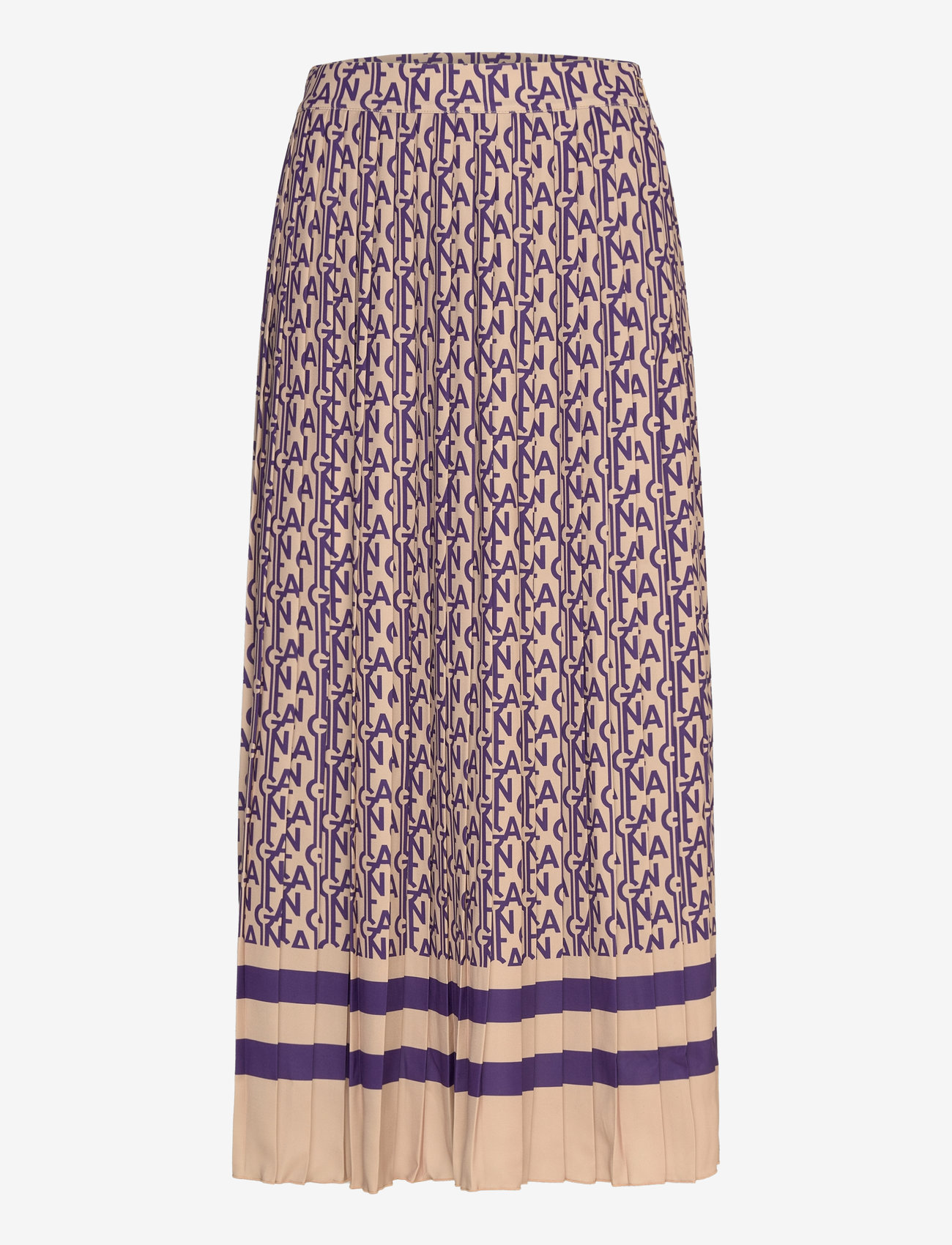 GANT - MONOGRAM PRINT PLEATED SKIRT - plisserade kjolar - pansy purple - 0