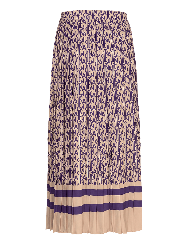 GANT - MONOGRAM PRINT PLEATED SKIRT - plisserade kjolar - pansy purple - 1