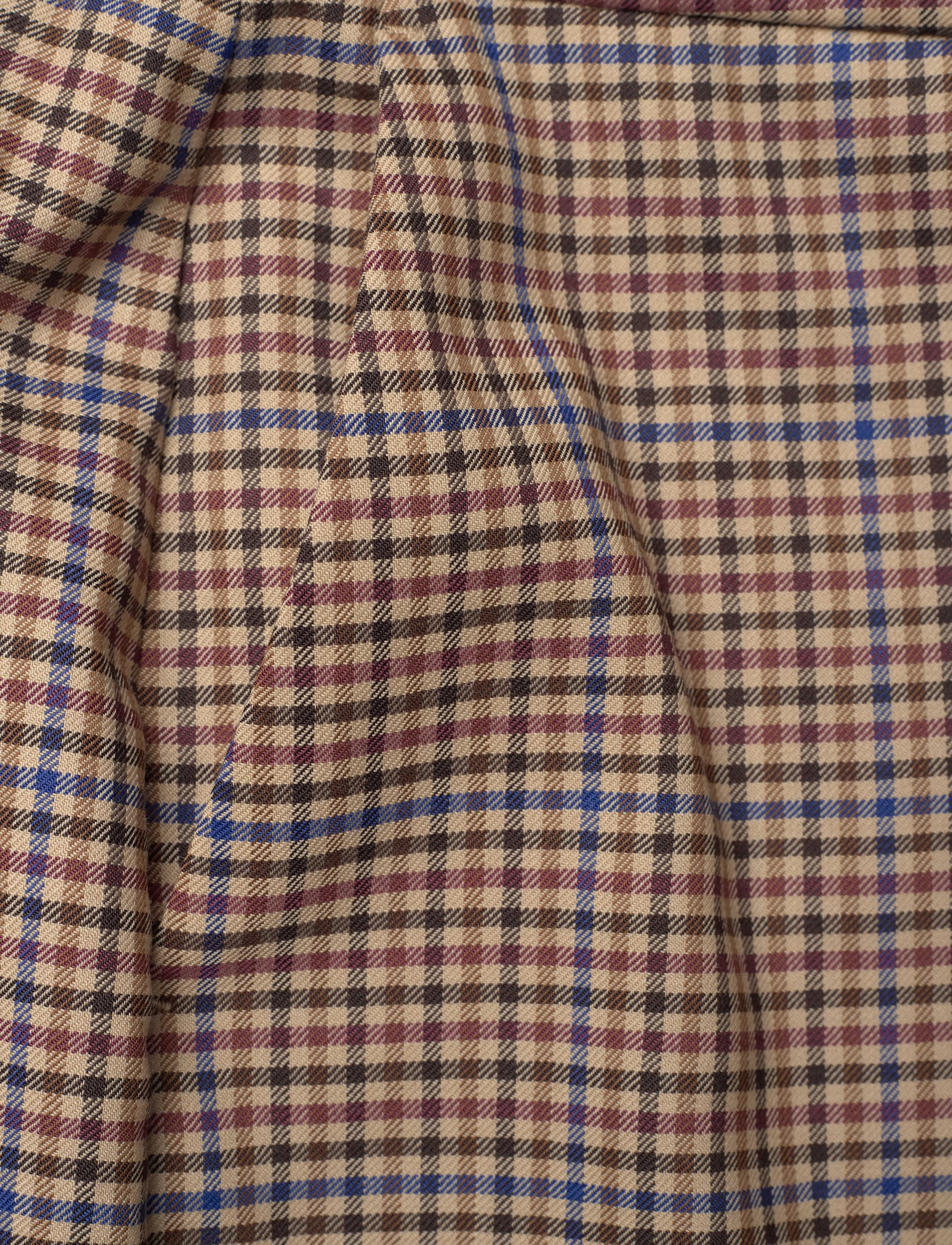 GANT - CHECKED SLIT SKIRT - dark khaki - 5