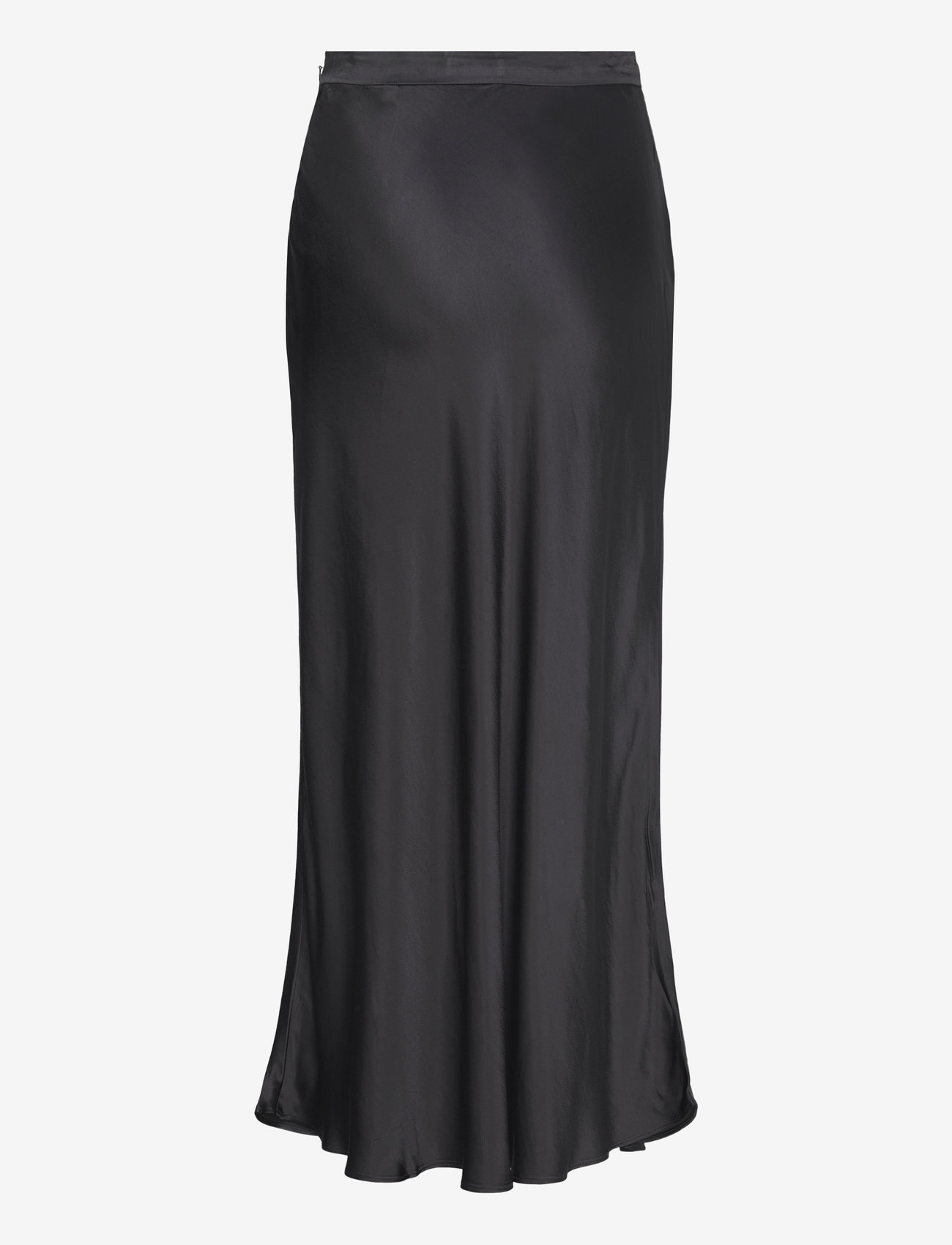 GANT - REGULAR A-LINE SATIN SKIRT - midi-röcke - black - 1