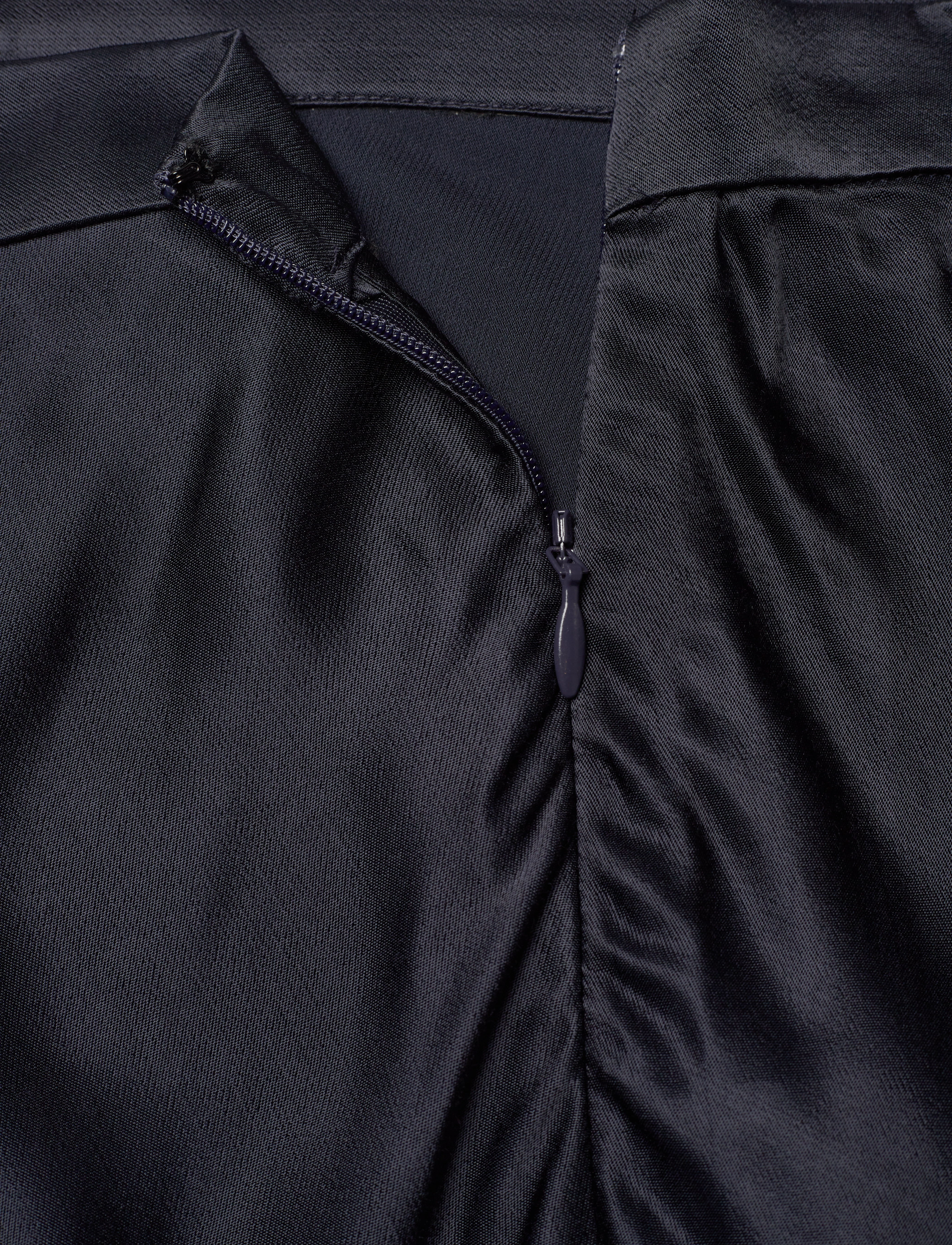 Gant - REGULAR A-LINE SATIN SKIRT - evening blue - 2