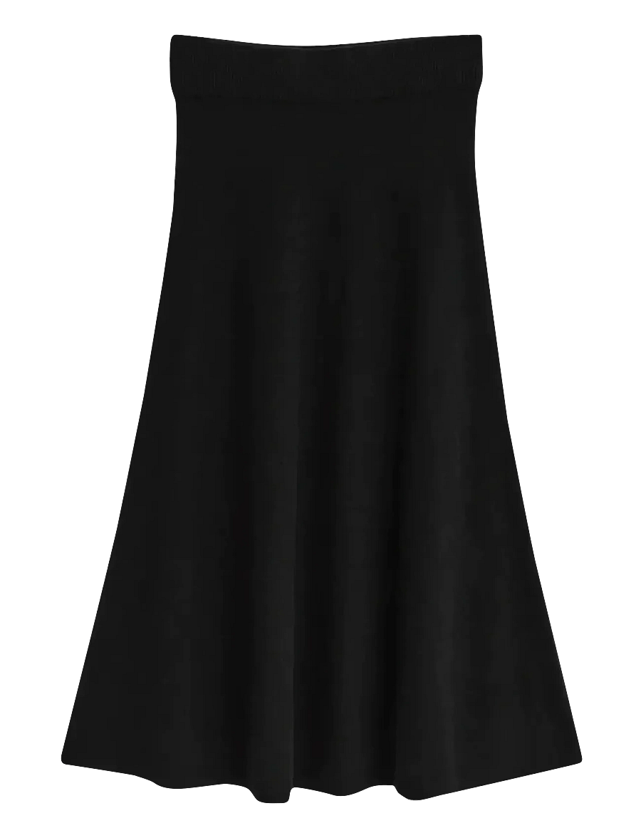 Gant - SUPERFINE LAMBSWOOL SKIRT - strickröcke - black - 1