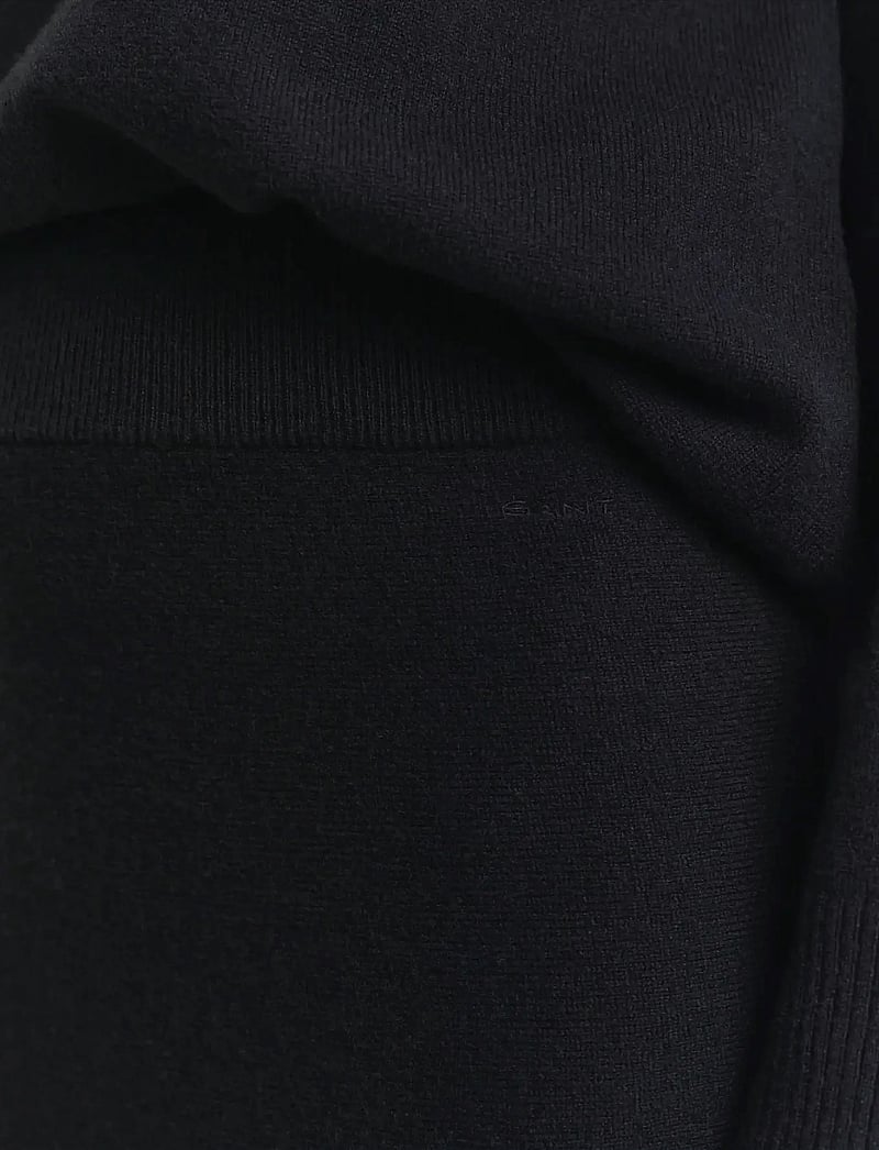 GANT - SUPERFINE LAMBSWOOL SKIRT - strikkede nederdele - black - 4