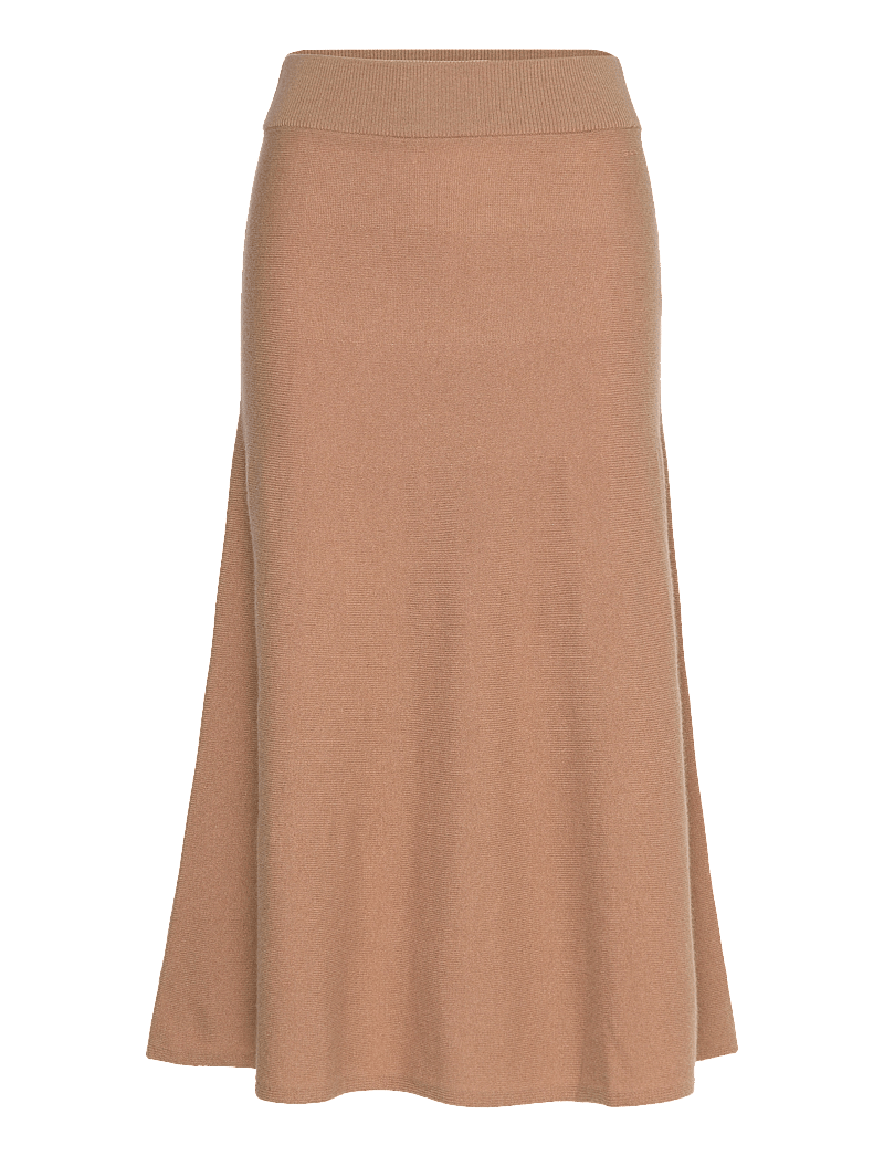 GANT - SUPERFINE LAMBSWOOL SKIRT - strikkede nederdele - caramel beige - 1