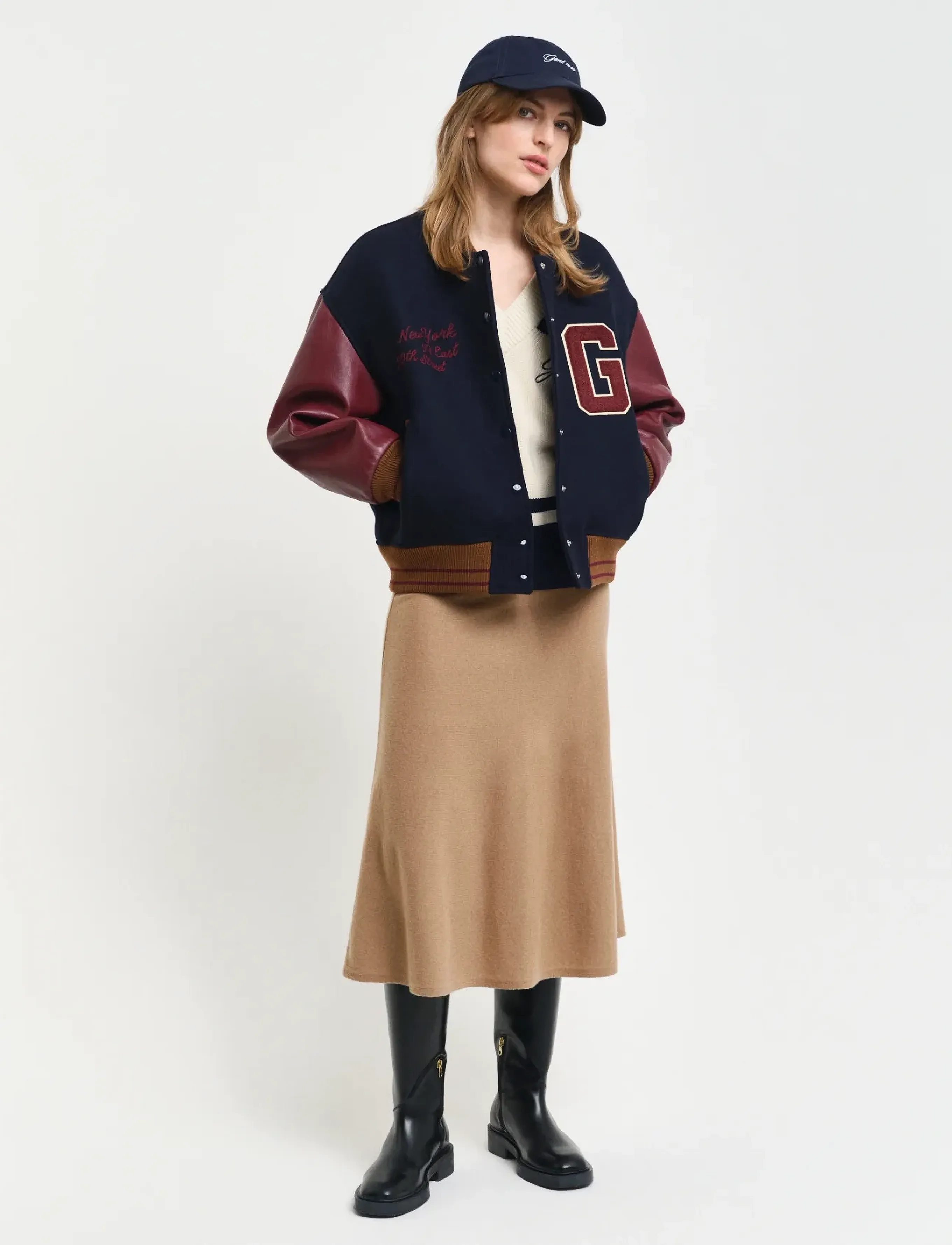 Gant SUPERFINE LAMBSWOOL SKIRT - Seelikud - CARAMEL BEIGE / beige