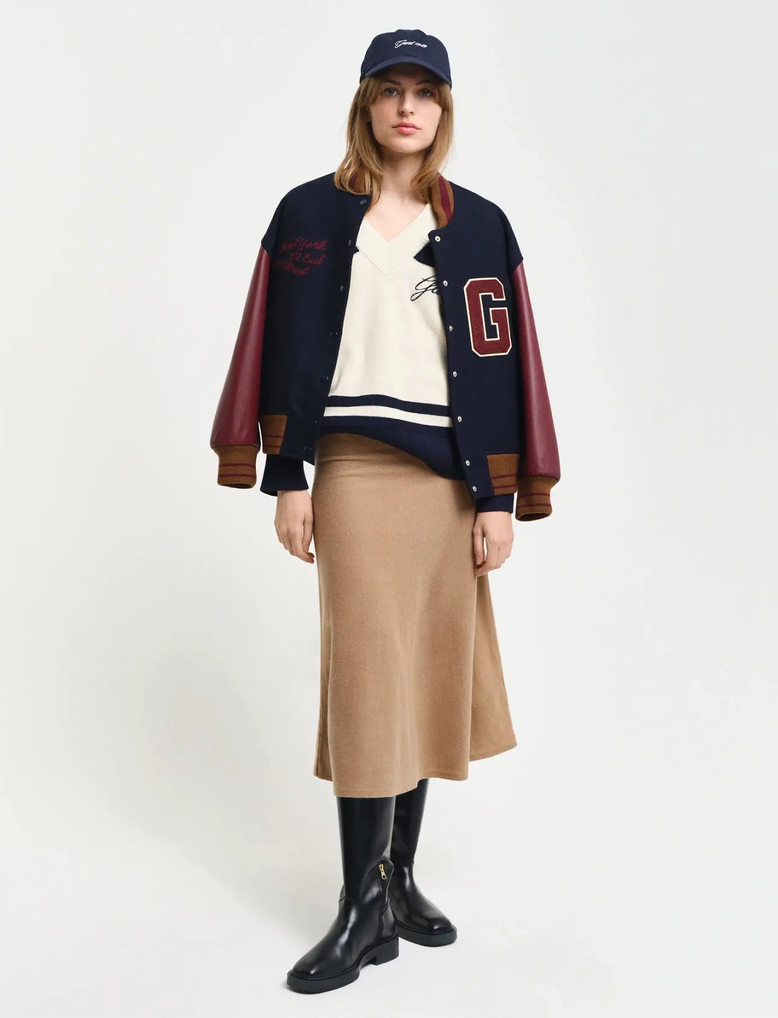 Gant - SUPERFINE LAMBSWOOL SKIRT - strikkede nederdele - caramel beige - 4