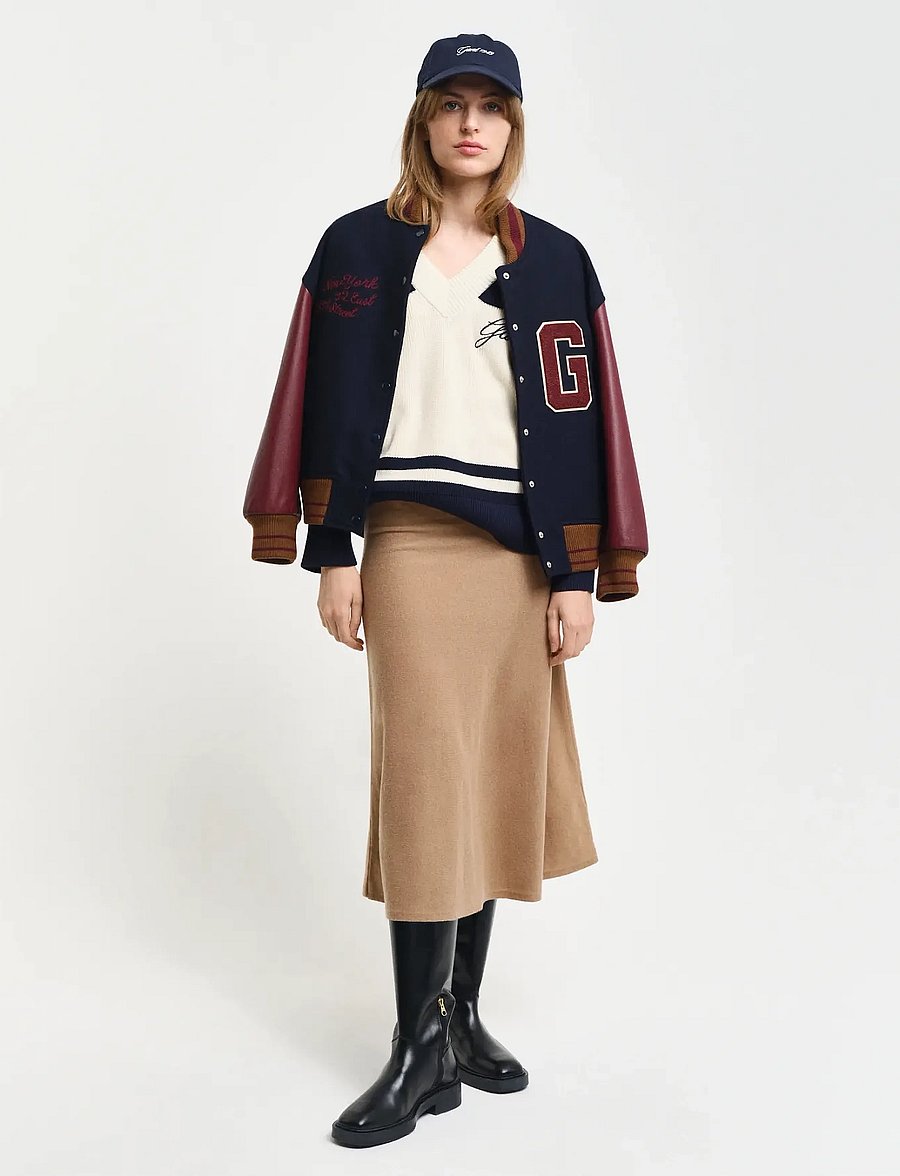 Gant - SUPERFINE LAMBSWOOL SKIRT - strickröcke - caramel beige - 4
