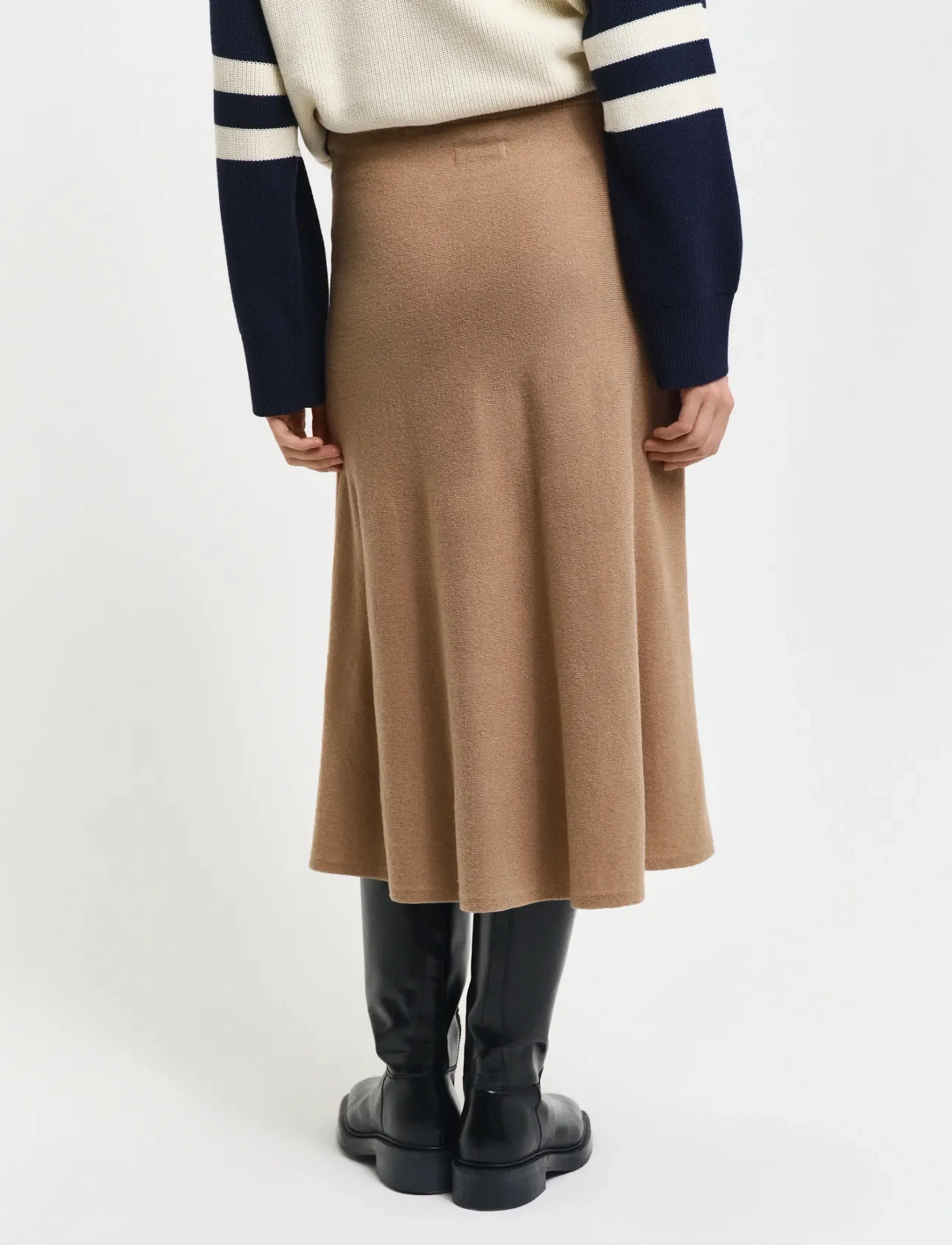 Gant - SUPERFINE LAMBSWOOL SKIRT - strikkede nederdele - caramel beige - 5