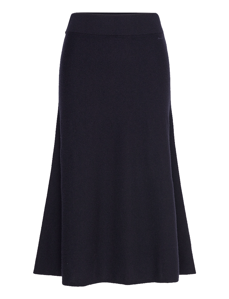 GANT - SUPERFINE LAMBSWOOL SKIRT - strikkede nederdele - evening blue - 1