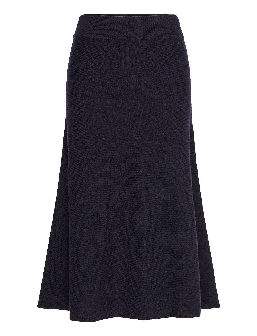 Gant - SUPERFINE LAMBSWOOL SKIRT - spódnice dzianinowe - evening blue - 1