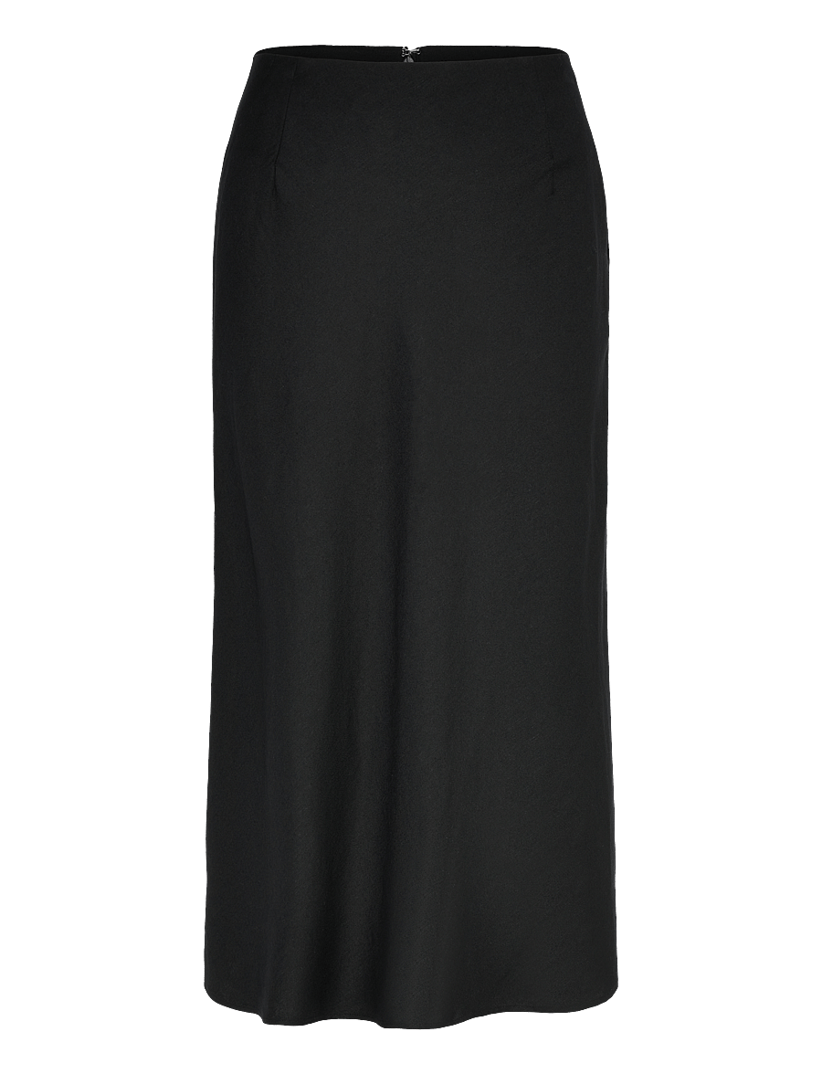 Gant - LINEN BLEND SKIRT - midi rokken - black - 1