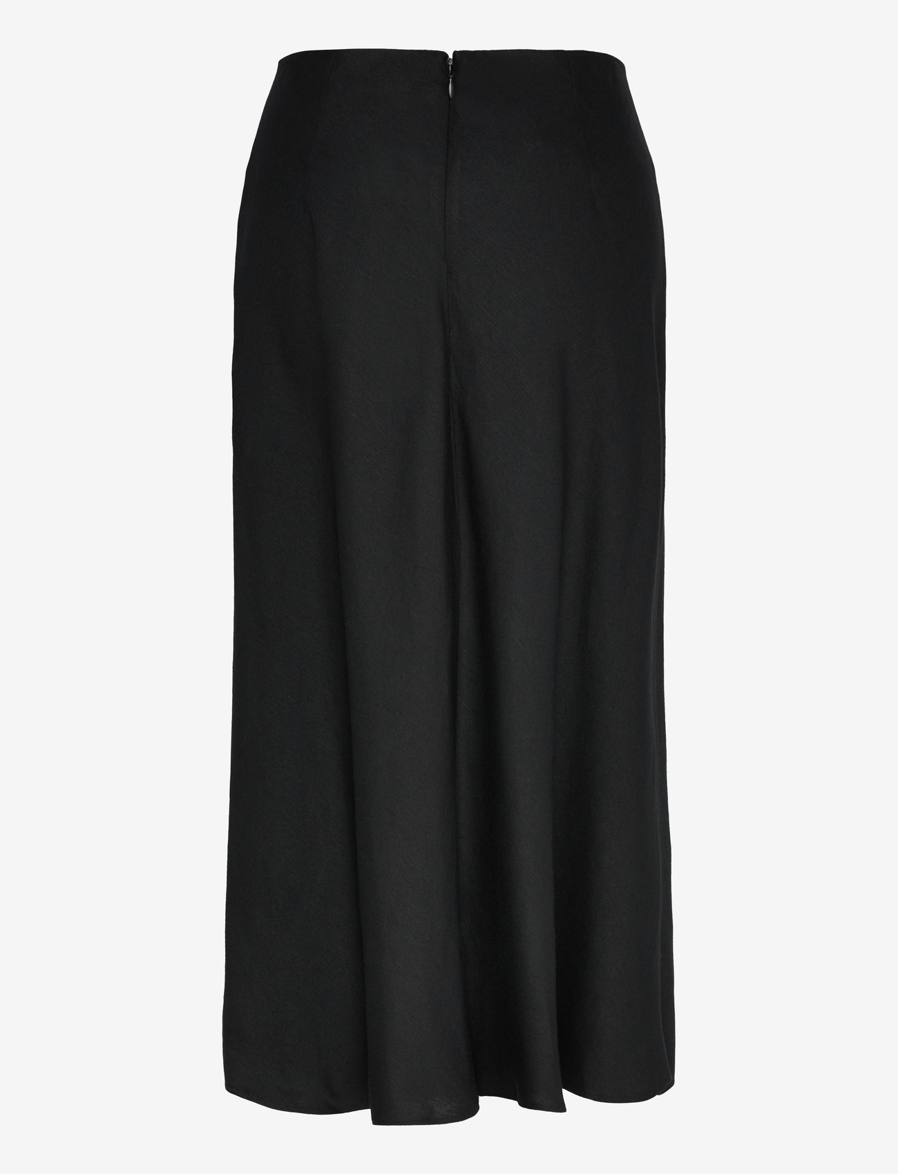GANT - LINEN BLEND SKIRT - midi-röcke - black - 2