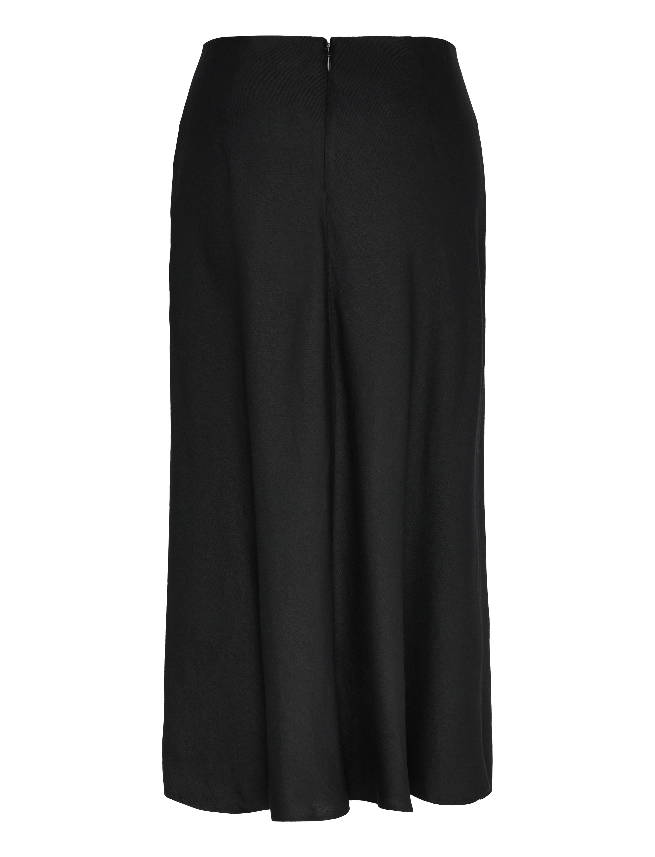 Gant - LINEN BLEND SKIRT - midi skirts - black - 2