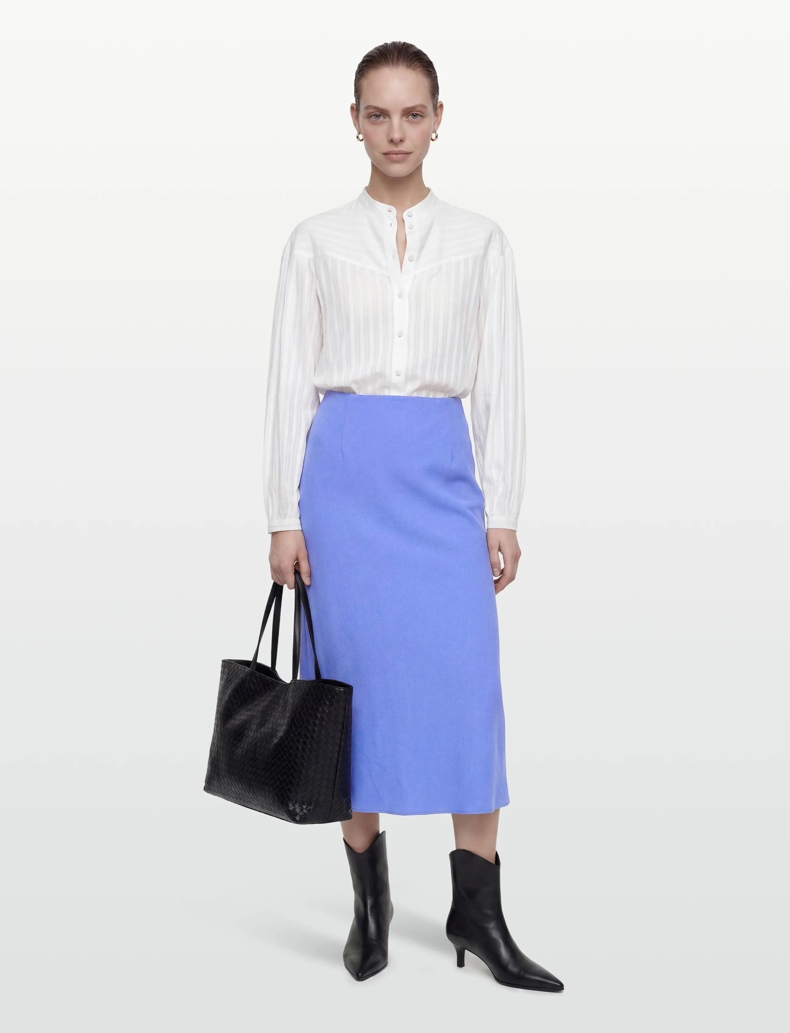 Gant LINEN BLEND SKIRT - Röcke - PERFECT BLUE / blue