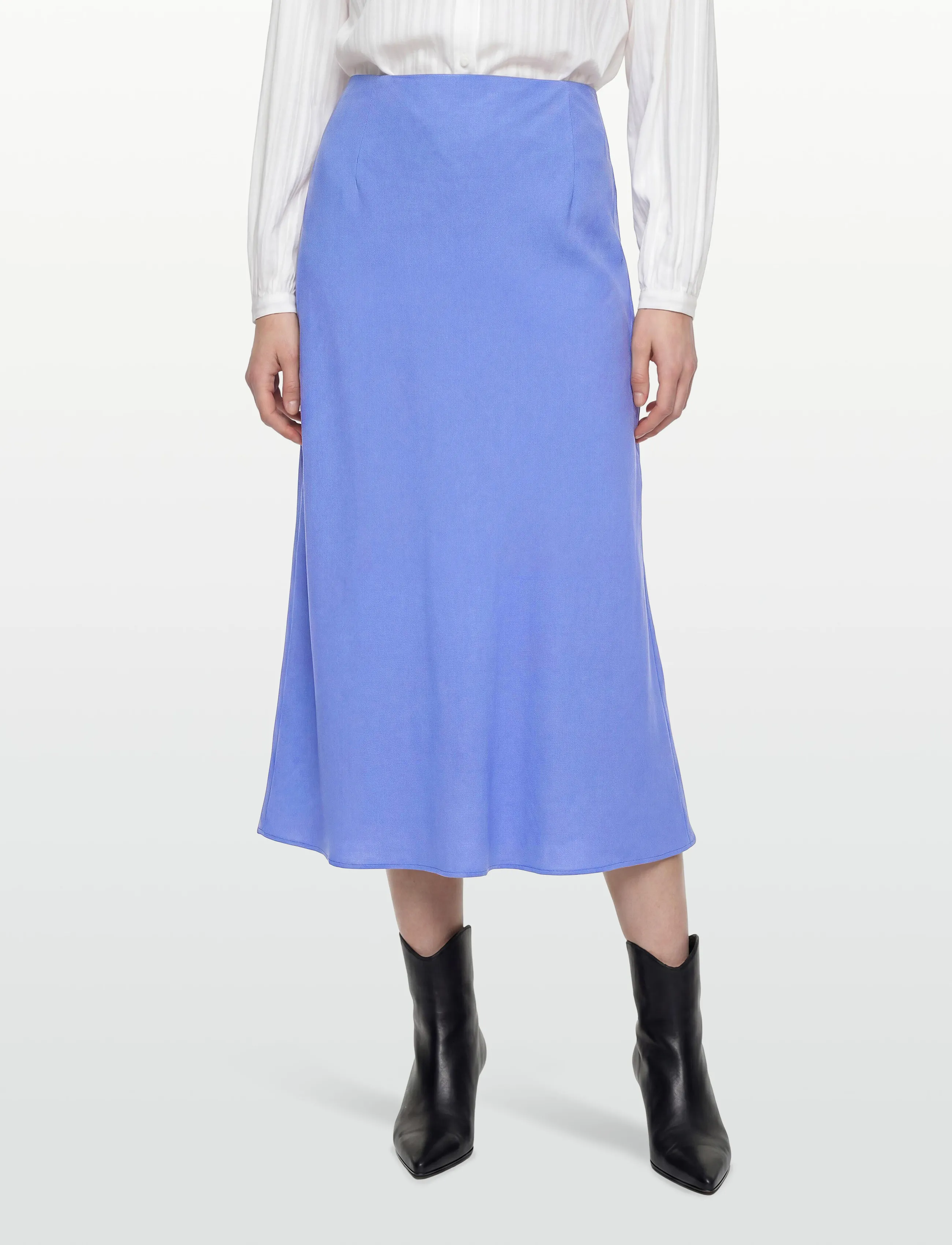 Gant - LINEN BLEND SKIRT - midi-röcke - perfect blue - 3