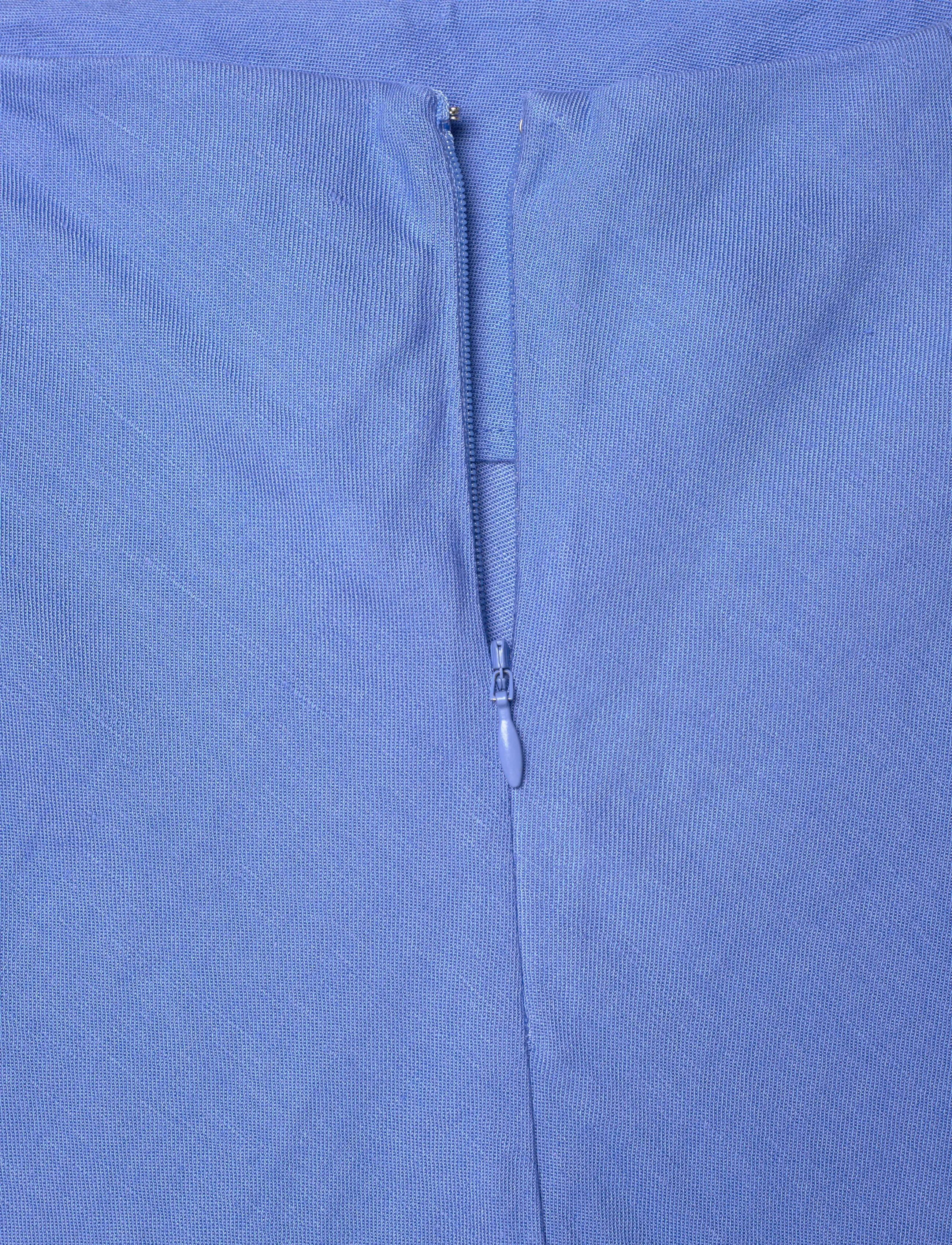 Gant - LINEN BLEND SKIRT - midi-röcke - perfect blue - 5