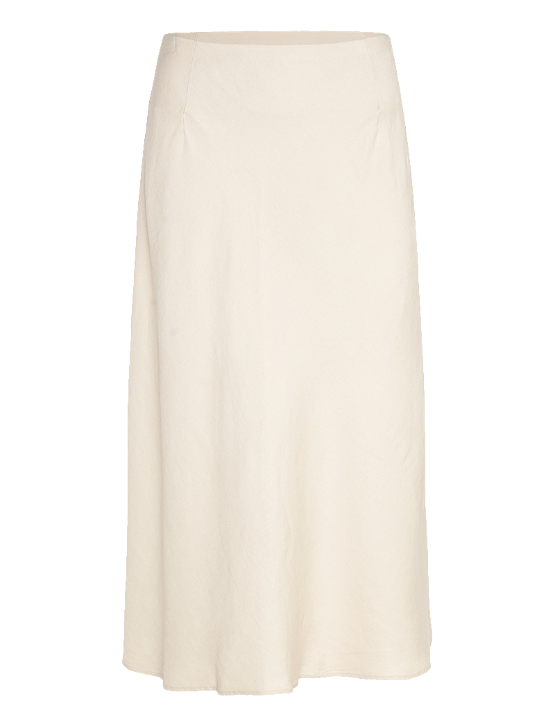 GANT - LINEN BLEND SKIRT - midi nederdele - putty - 0