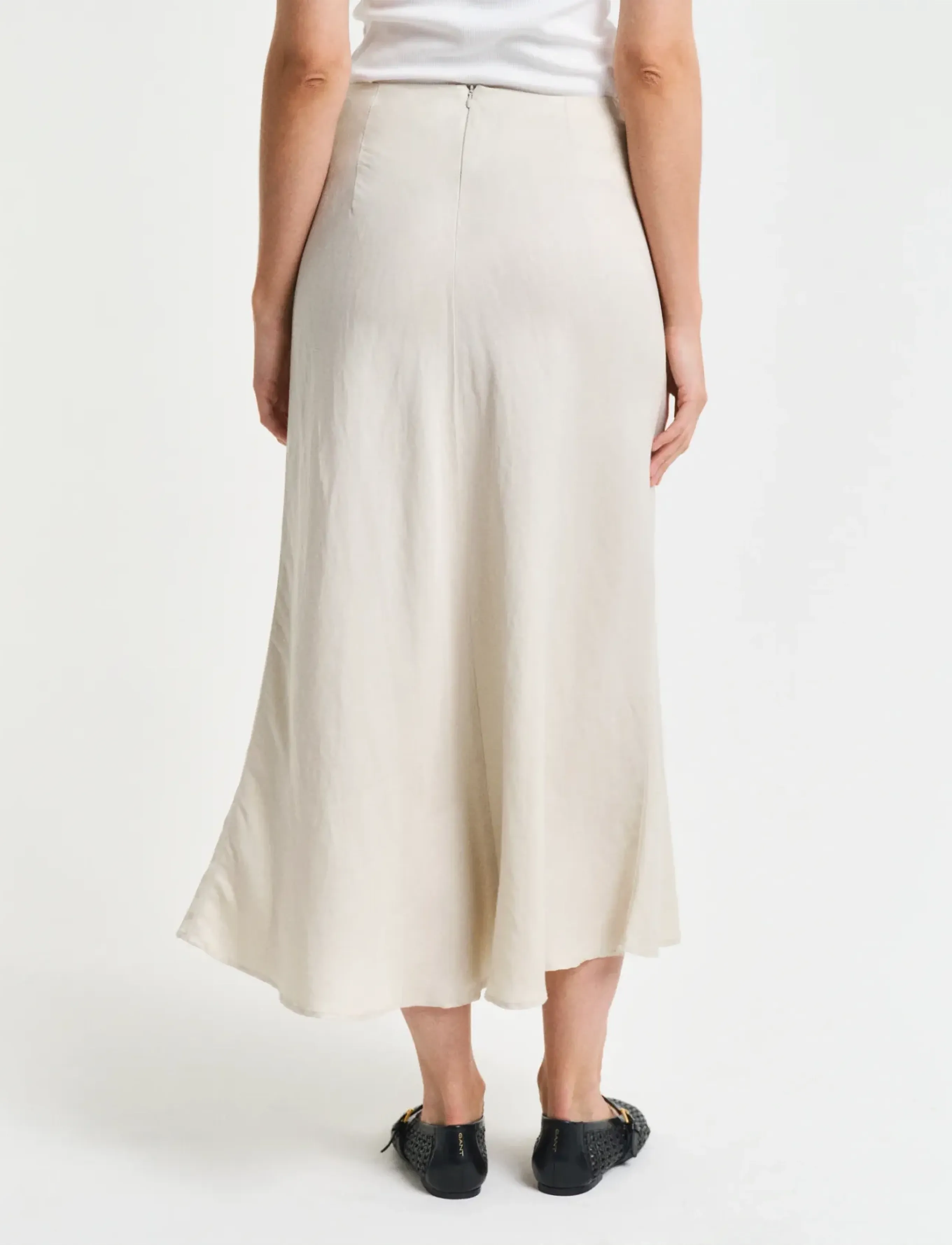 Gant - LINEN BLEND SKIRT - spódnice do kolan i midi - putty - 3
