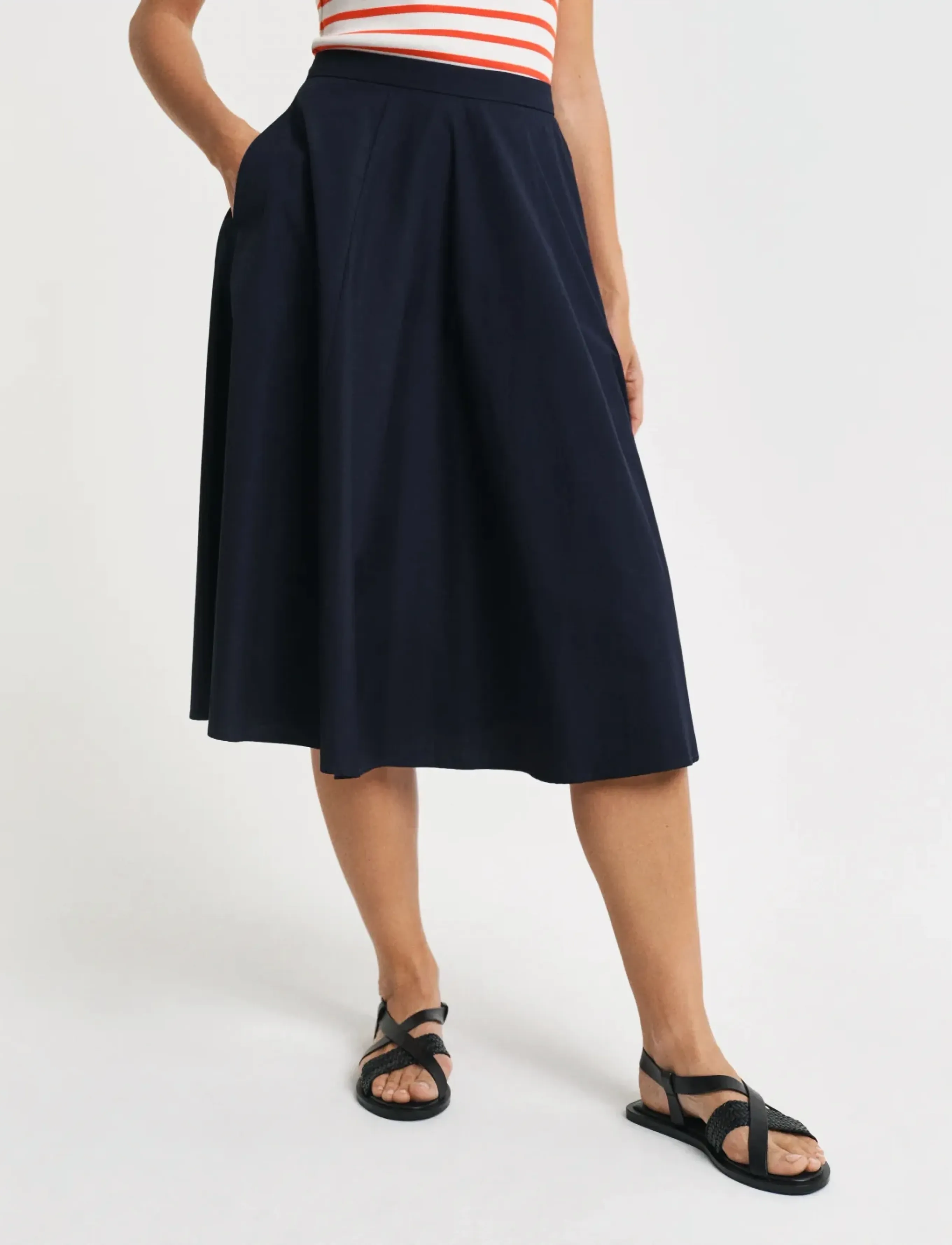 Gant - LIGHTWEIGHT CHINO SKIRT - midihameet - evening blue - 4