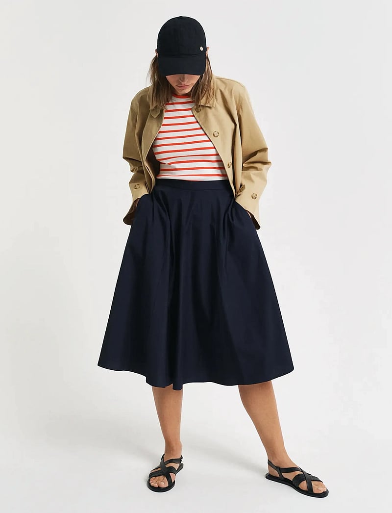 GANT - LIGHTWEIGHT CHINO SKIRT - midi svārki - evening blue - 5