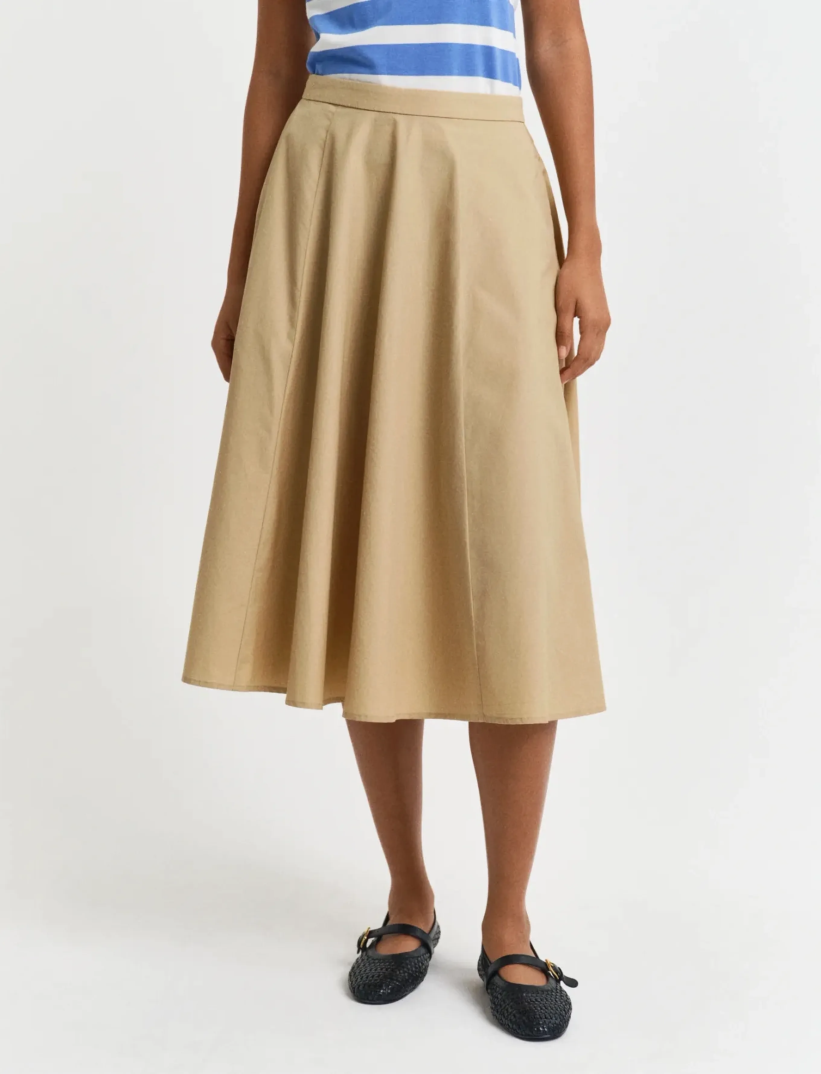 Gant - LIGHTWEIGHT CHINO SKIRT - midi nederdele - oak beige - 4