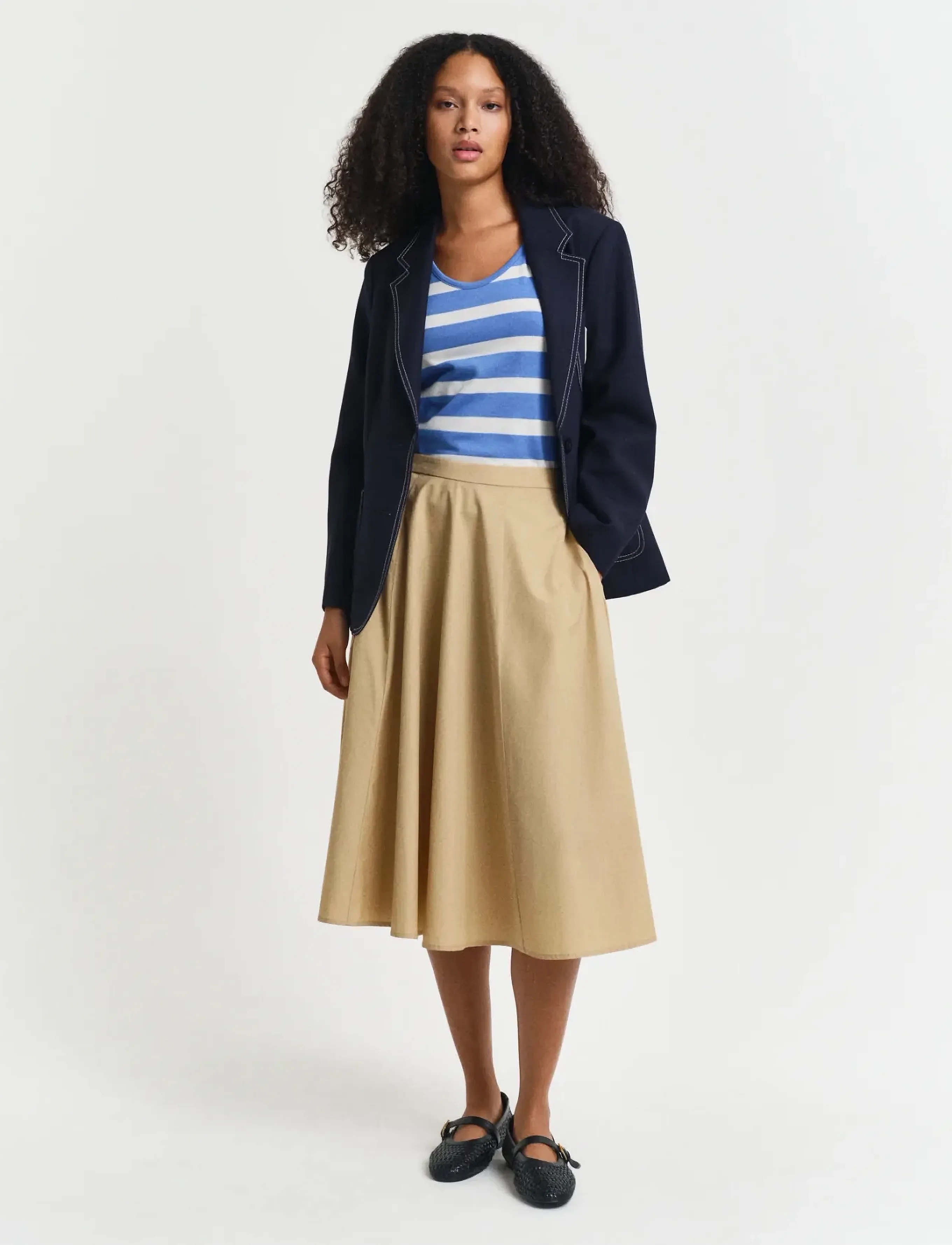 Gant - LIGHTWEIGHT CHINO SKIRT - midi nederdele - oak beige - 5
