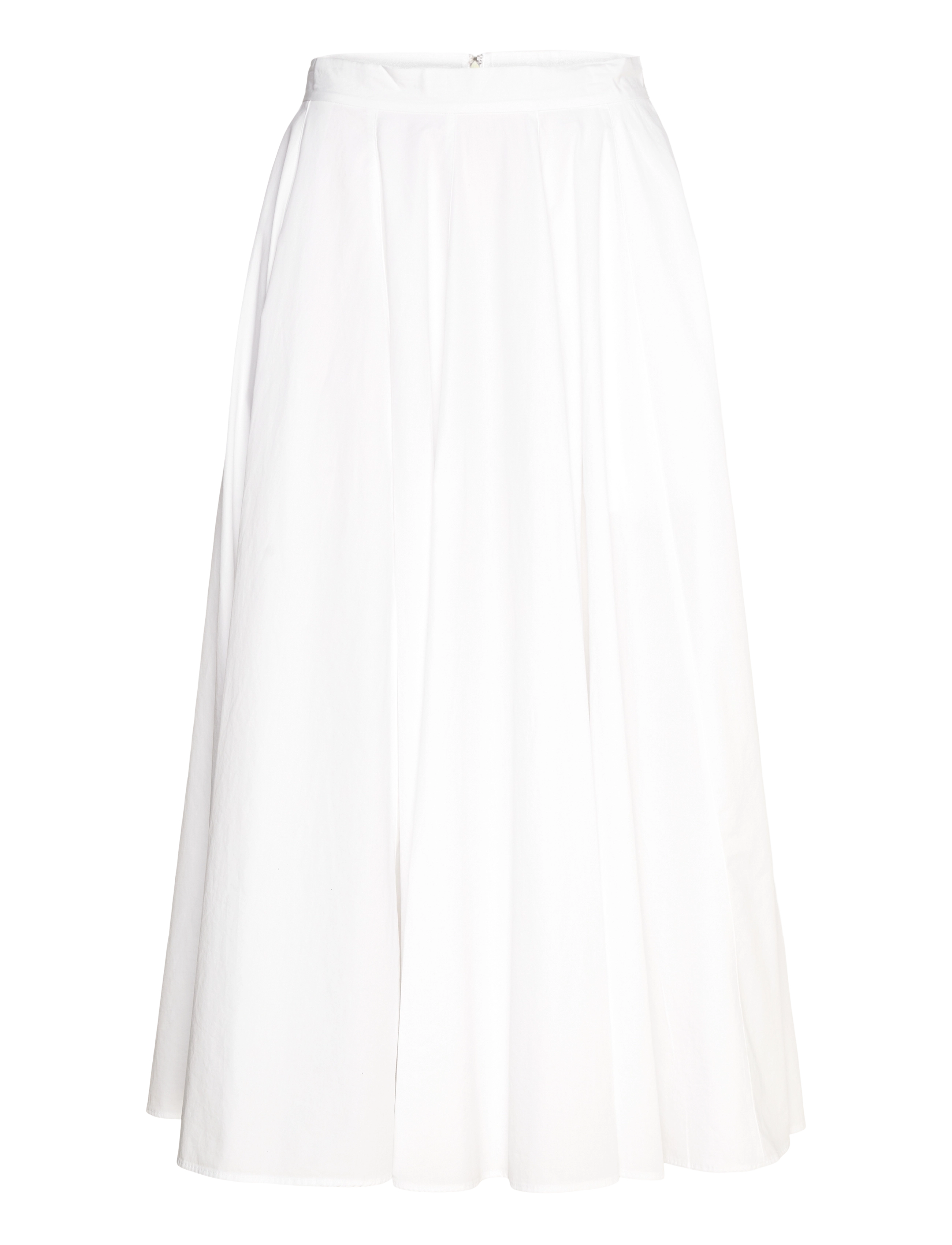 Gant MIDI COTTON SKIRT - Transitional Layering - EGGSHELL / white