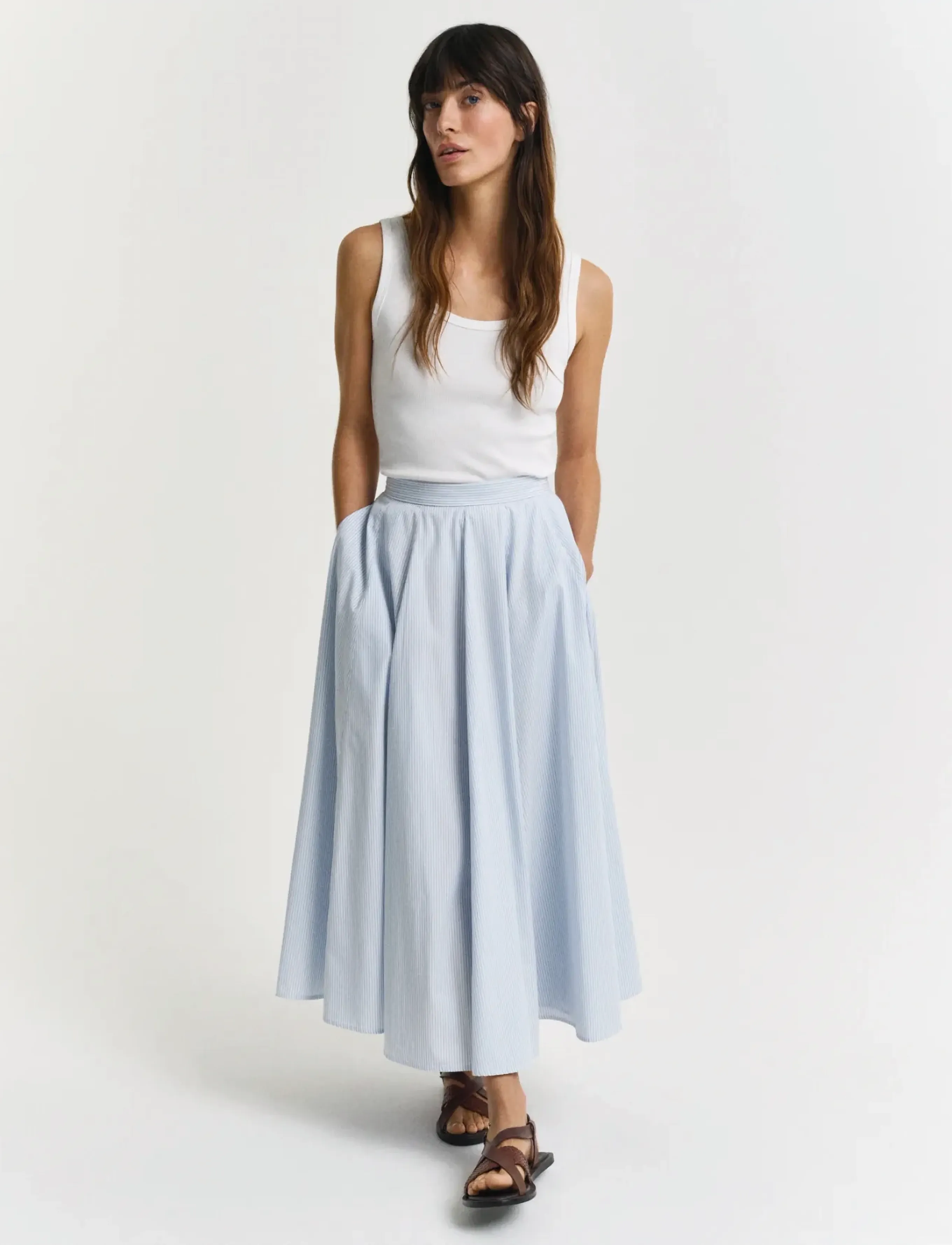 GANT Striped Skirt (GCL4400165) - Midi skirts - Boozt.com
