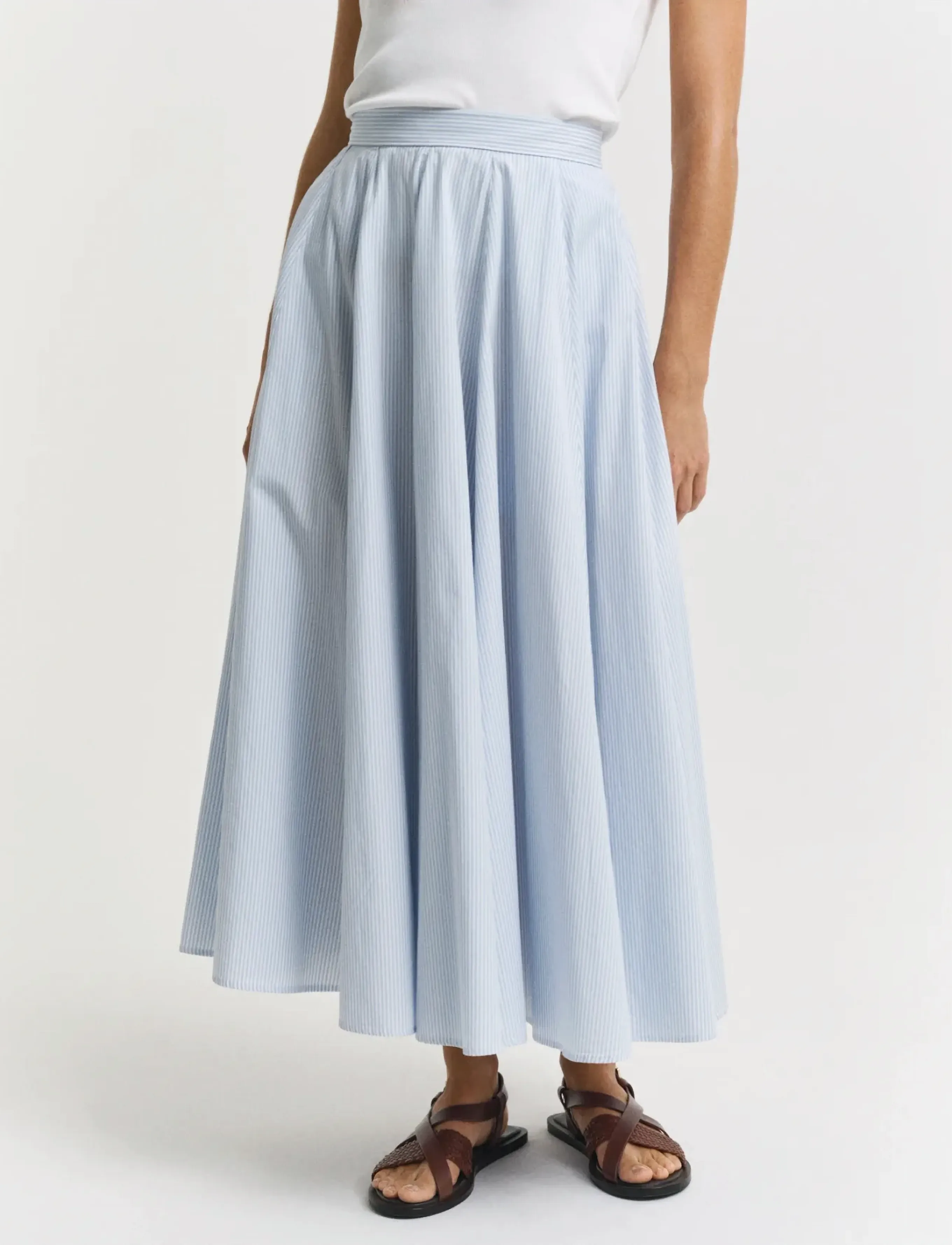 Gant - STRIPED SKIRT - fresh blue - 4