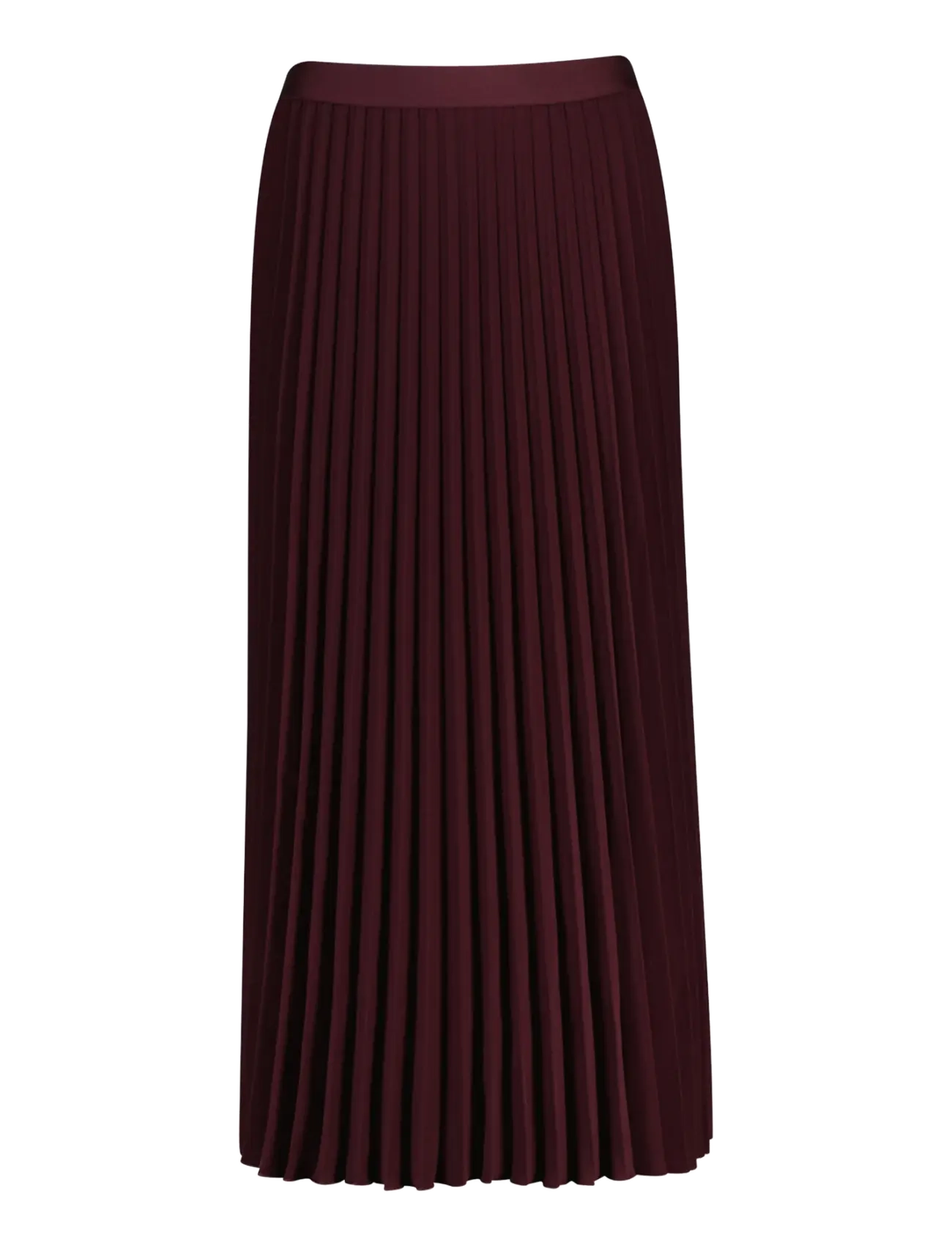 Gant Pleated Midi Skirt - Kleidung - DARKENED WINE / burgundy