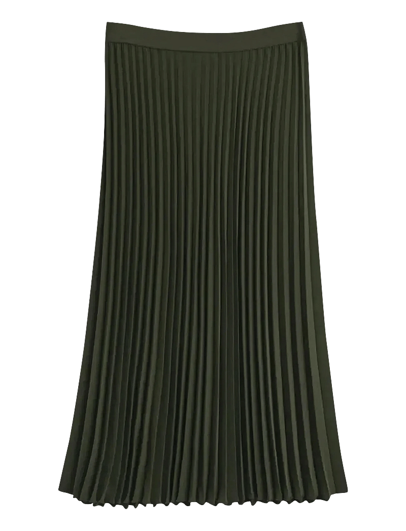 GANT - MIDI PLEATED SKIRT - midi nederdele - dark moss green - 1
