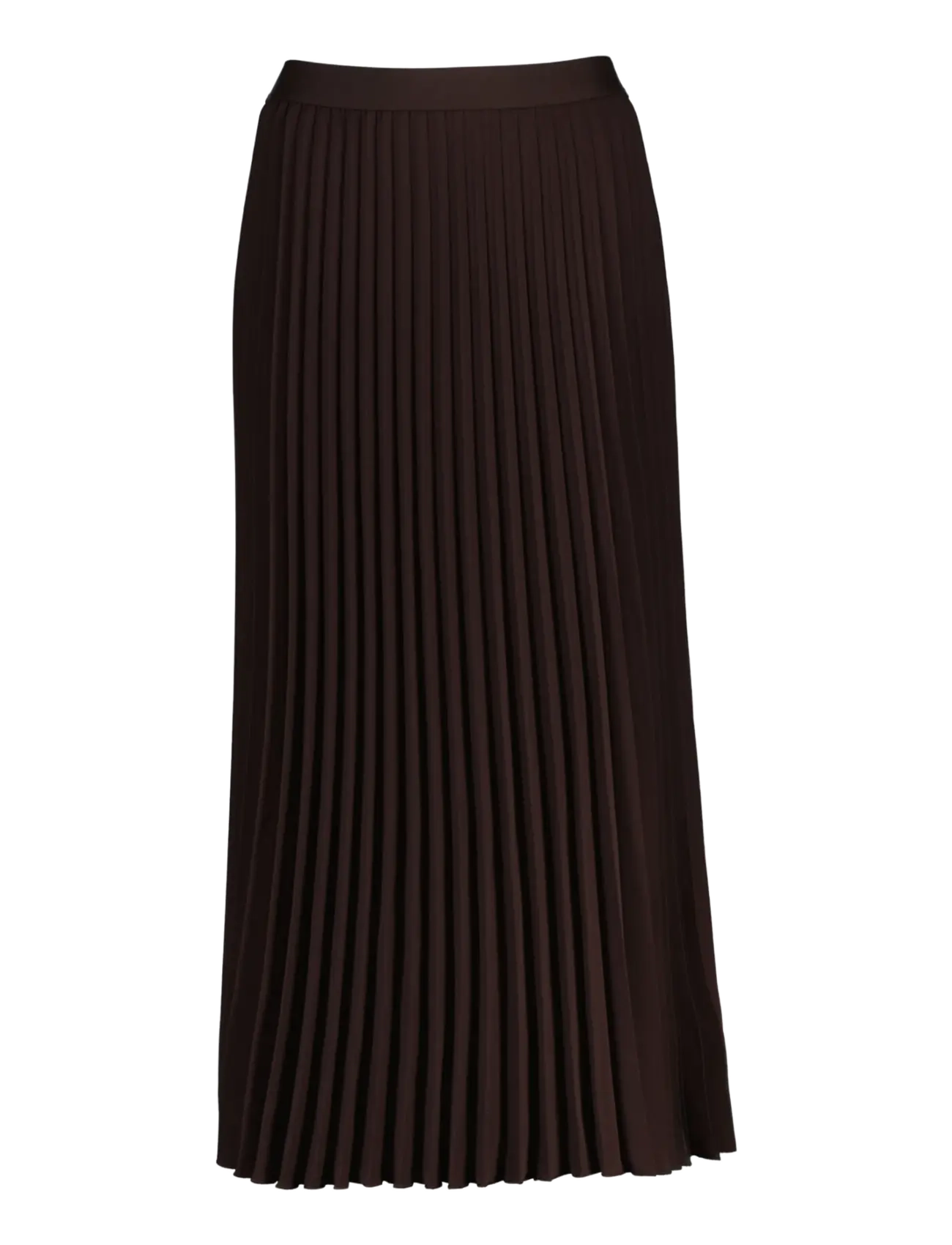 Gant Pleated Midi Skirt - Kleidung - DEEP BROWN / brown