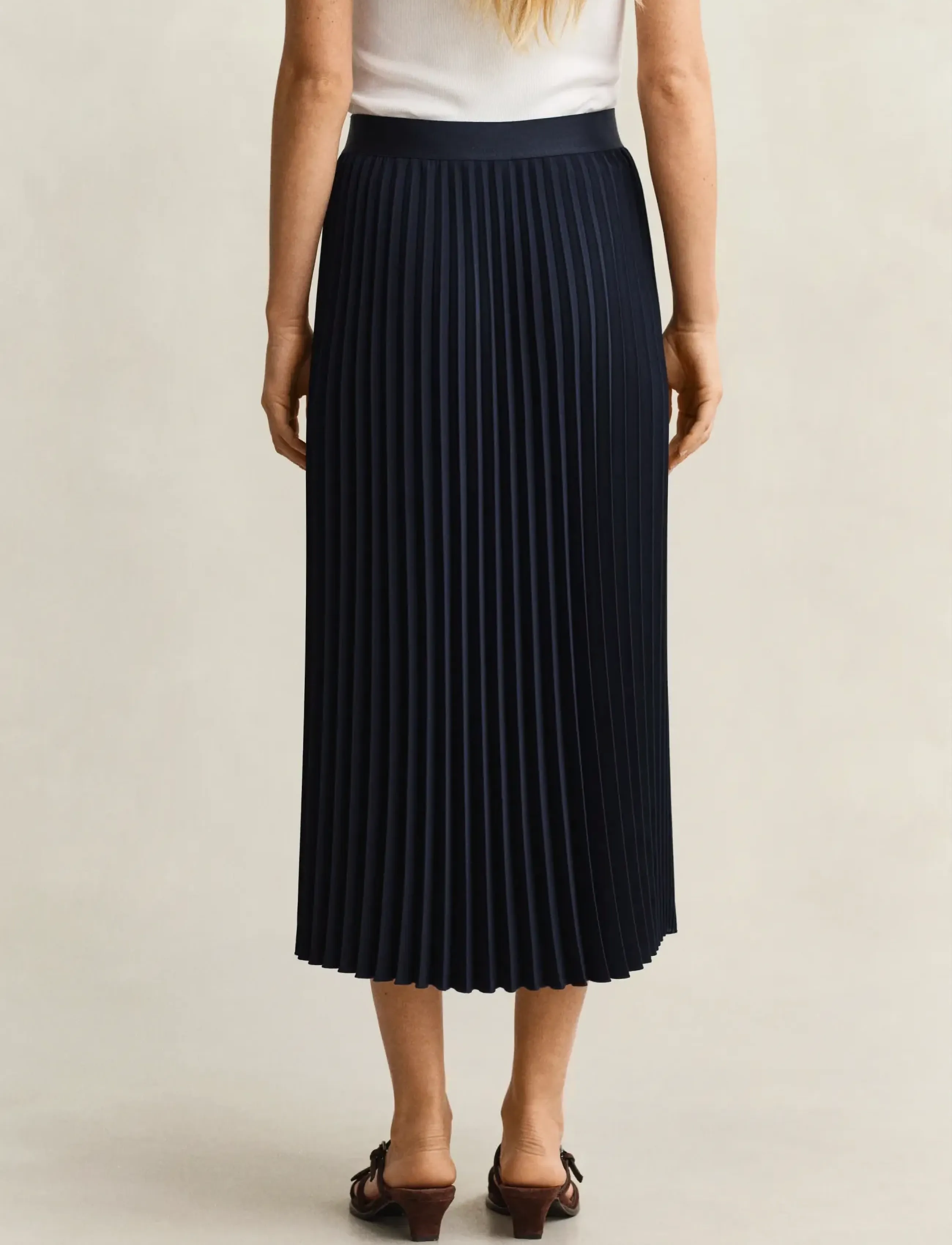 Gant - Pleated Midi Skirt - jupes plissées - evening blue - 3