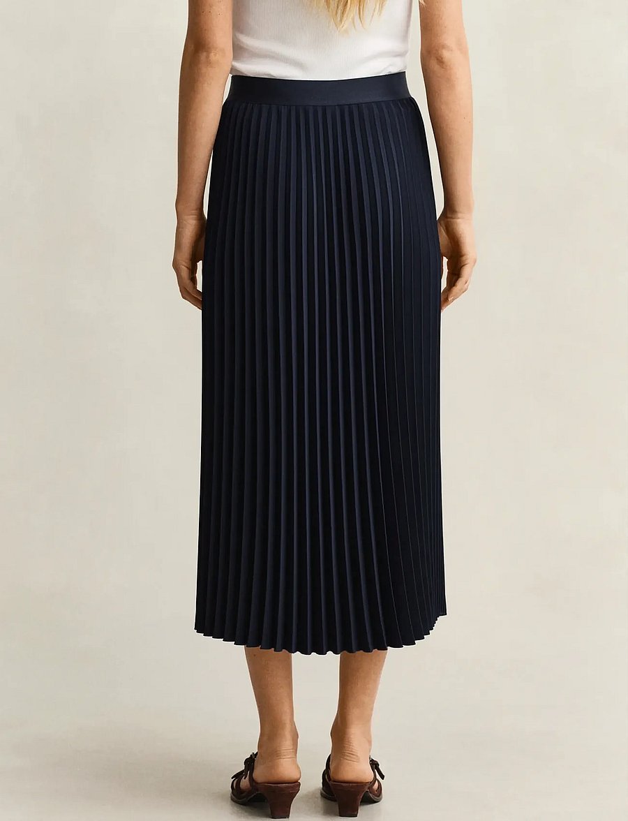 Gant - Pleated Midi Skirt - faltenröcke - evening blue - 3