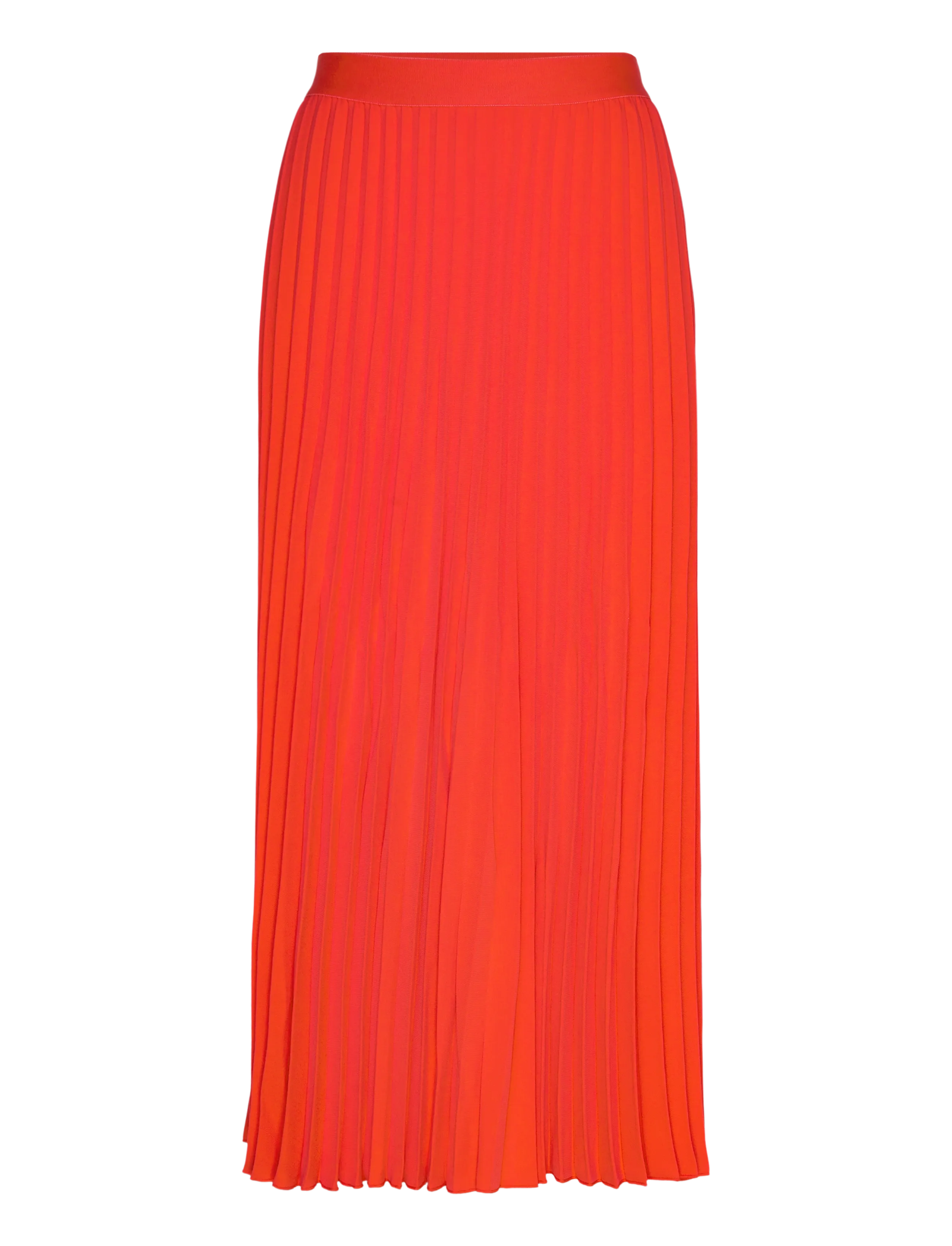 Gant Pleated Midi Skirt - Nederdele - PERFECT RED / coral