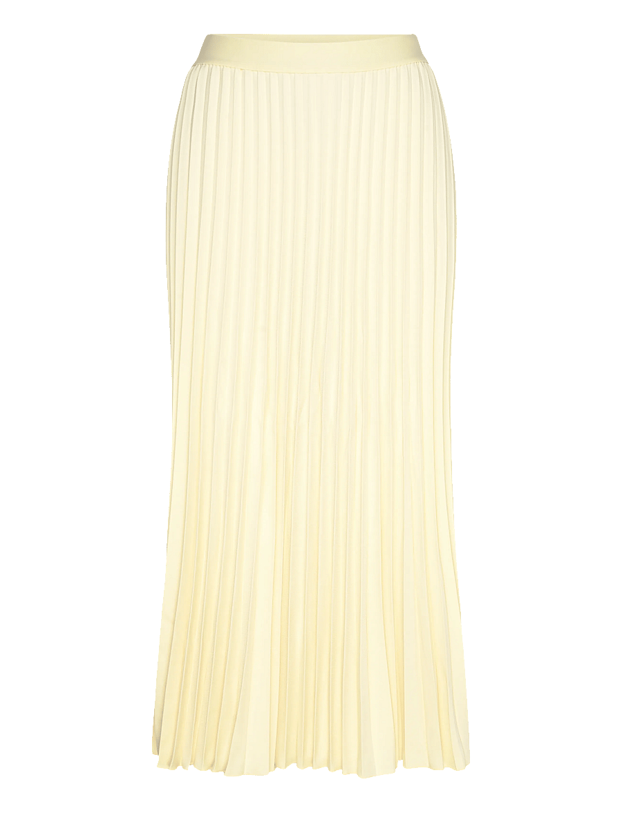 Gant - Pleated Midi Skirt - plisserade kjolar - vanilla yellow - 1