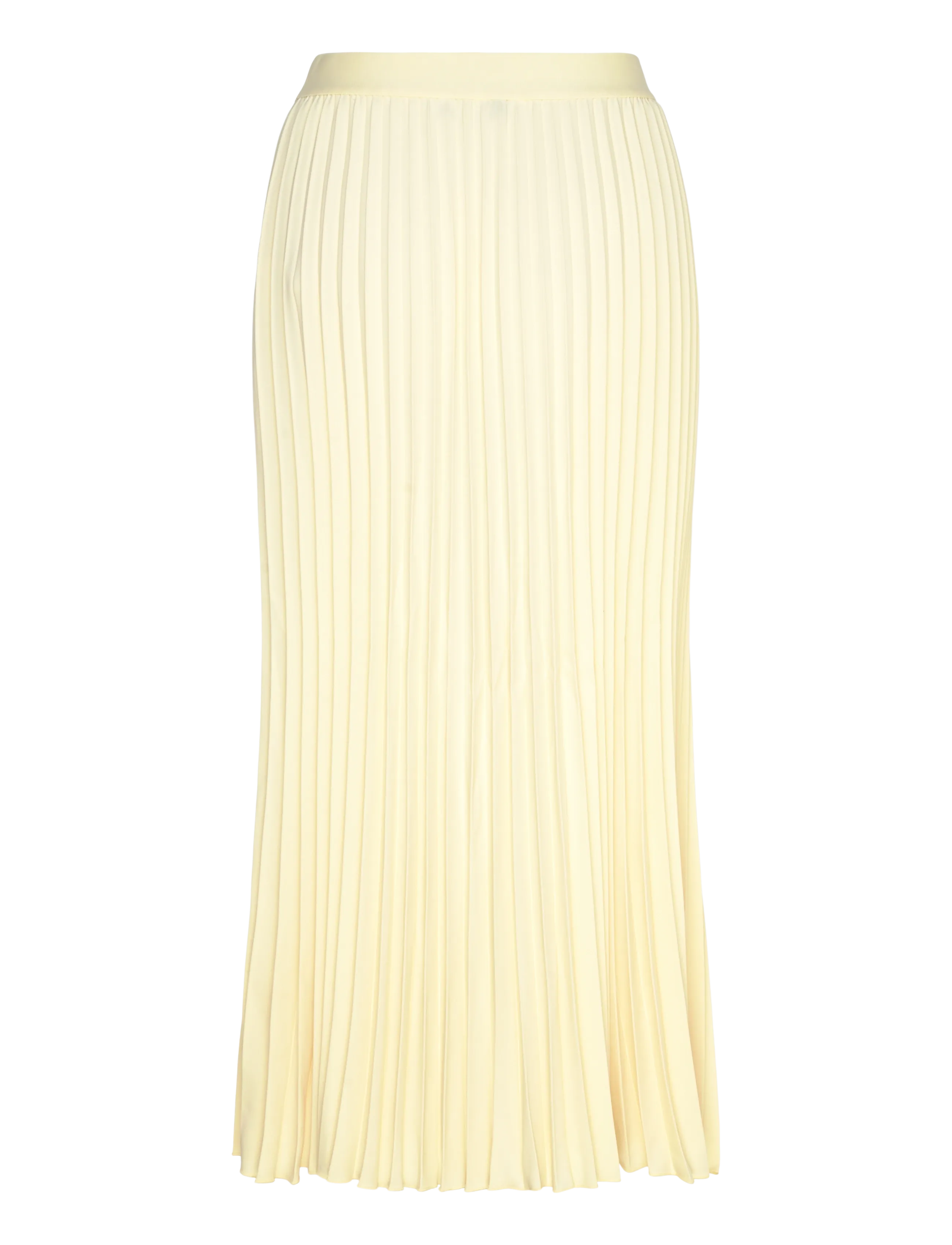 Gant - Pleated Midi Skirt - plisseeritud seelikud - vanilla yellow - 2