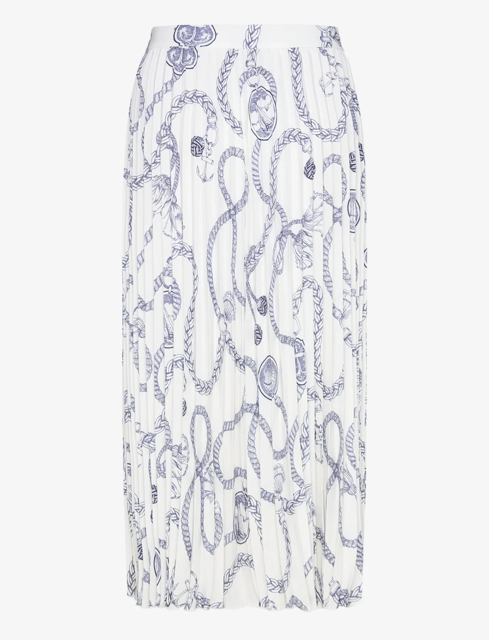 GANT - SAILING PRINT PLEATED SKIRT - jupes midi - cream - 1