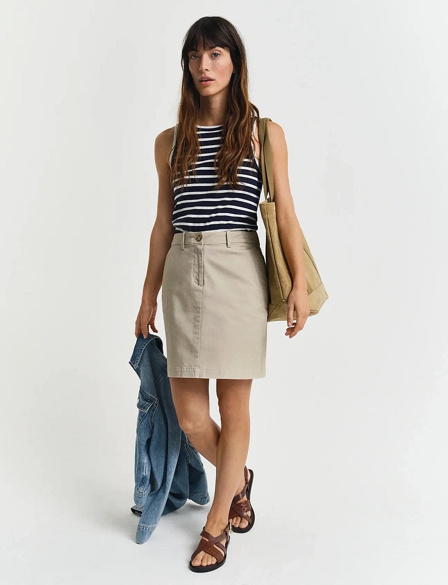 Gant - CHINO SKIRT - kurze röcke - dry sand - 5