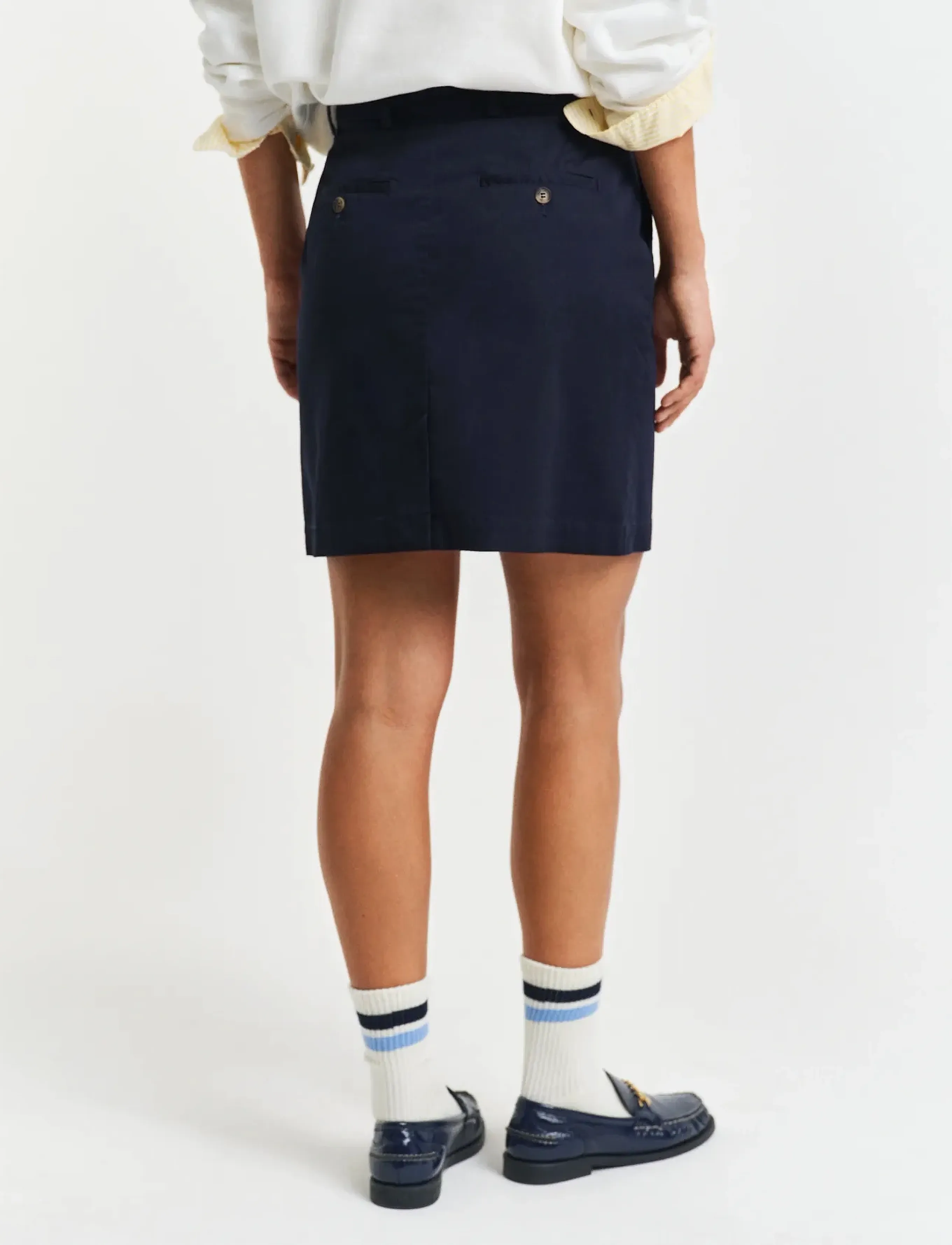 Gant - CHINO SKIRT - korte nederdele - evening blue - 3
