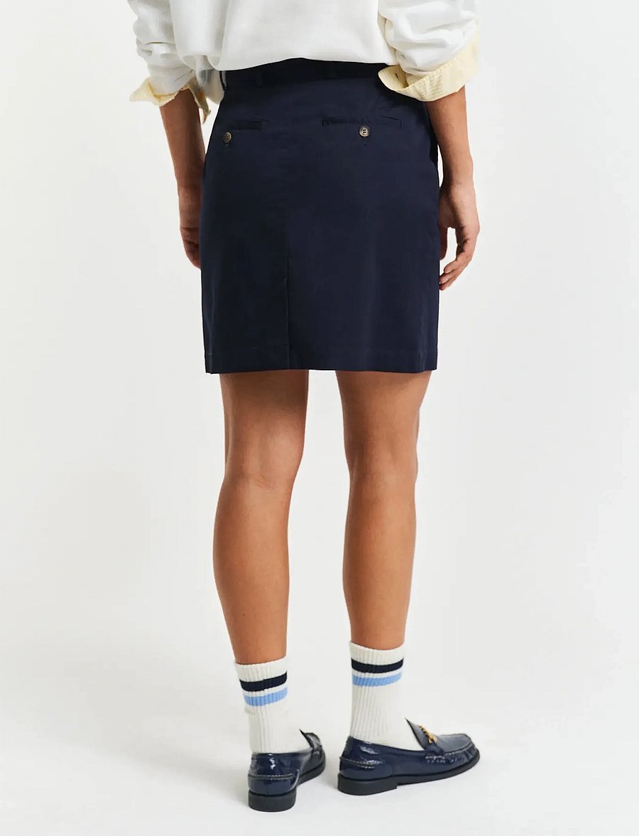 Gant - CHINO SKIRT - kurze röcke - evening blue - 3