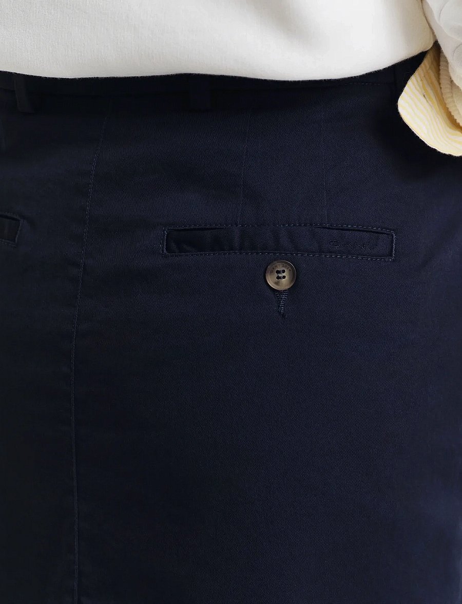 Gant - CHINO SKIRT - kurze röcke - evening blue - 4