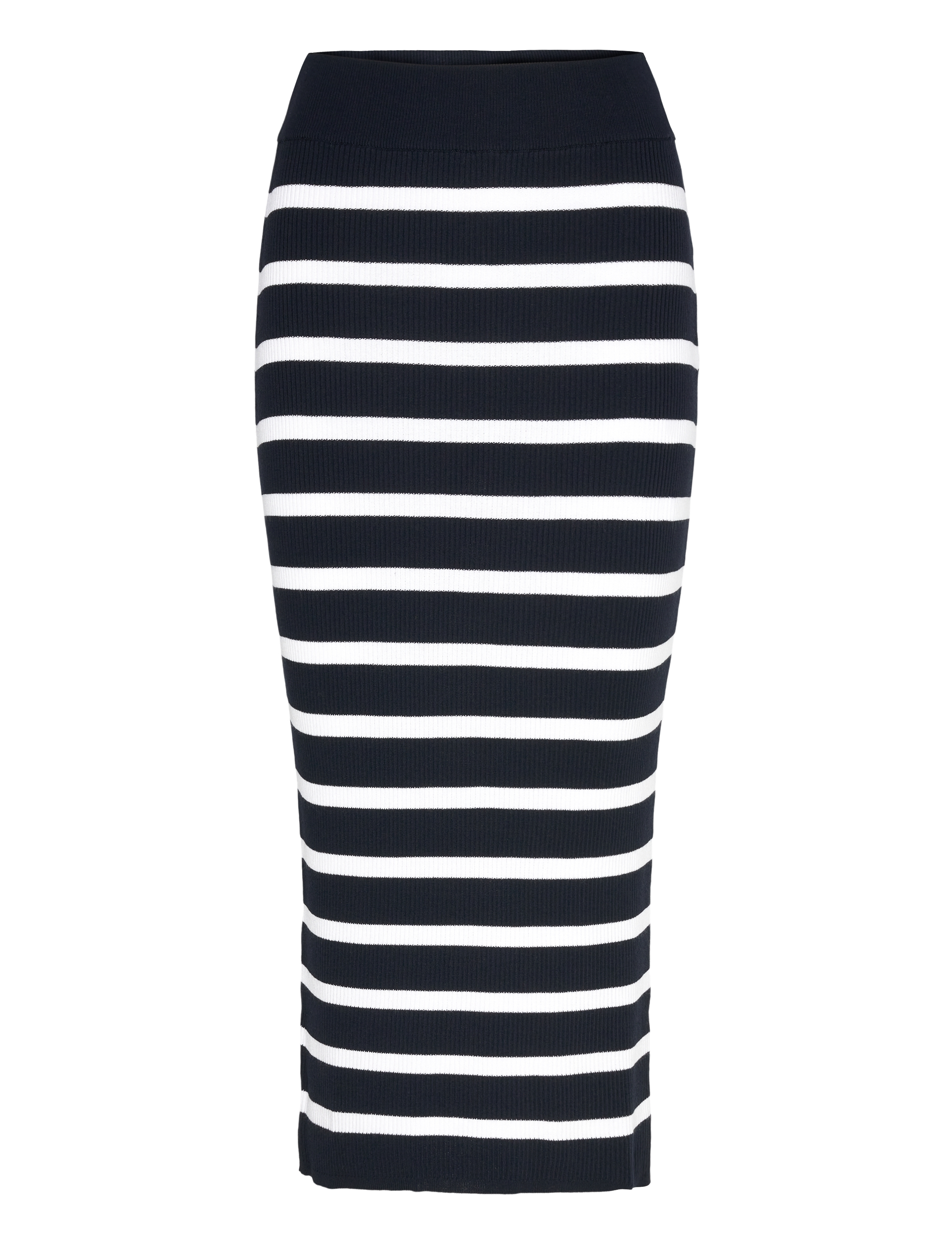 Gant STRIPED THIN KNIT SKIRT - Tøj - EVENING BLUE / navy