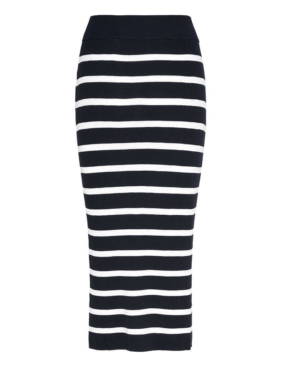Gant - STRIPED THIN KNIT SKIRT - strickröcke - evening blue - 2