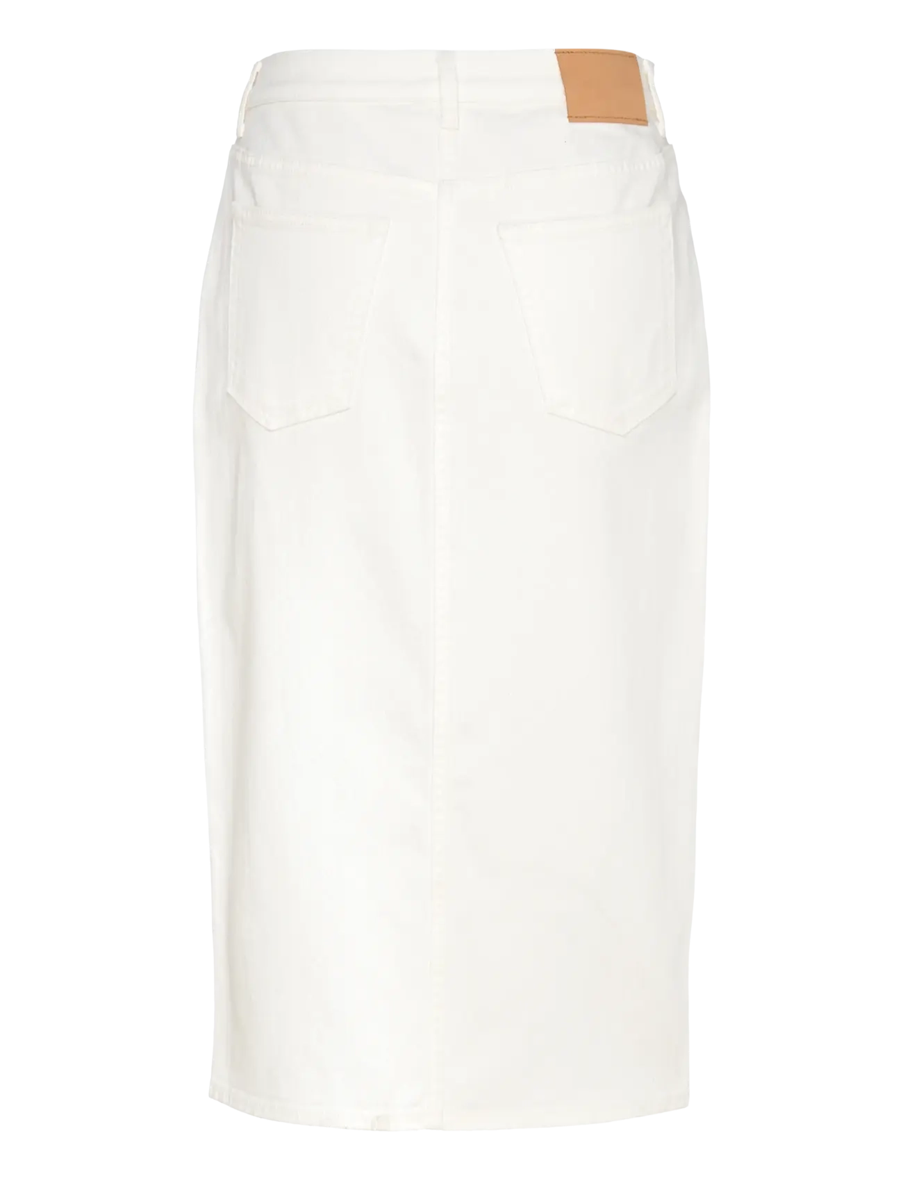 Gant - MIDI WHITE DENIM SKIRT - džinsa svārki - eggshell - 2