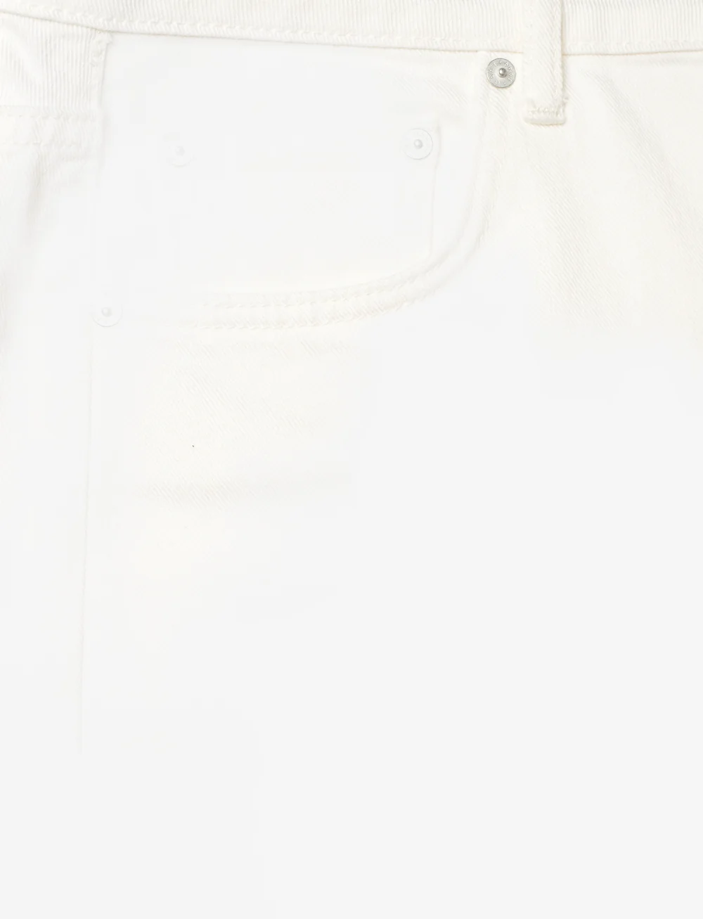 GANT - MIDI WHITE DENIM SKIRT - denimnederdele - eggshell - 5