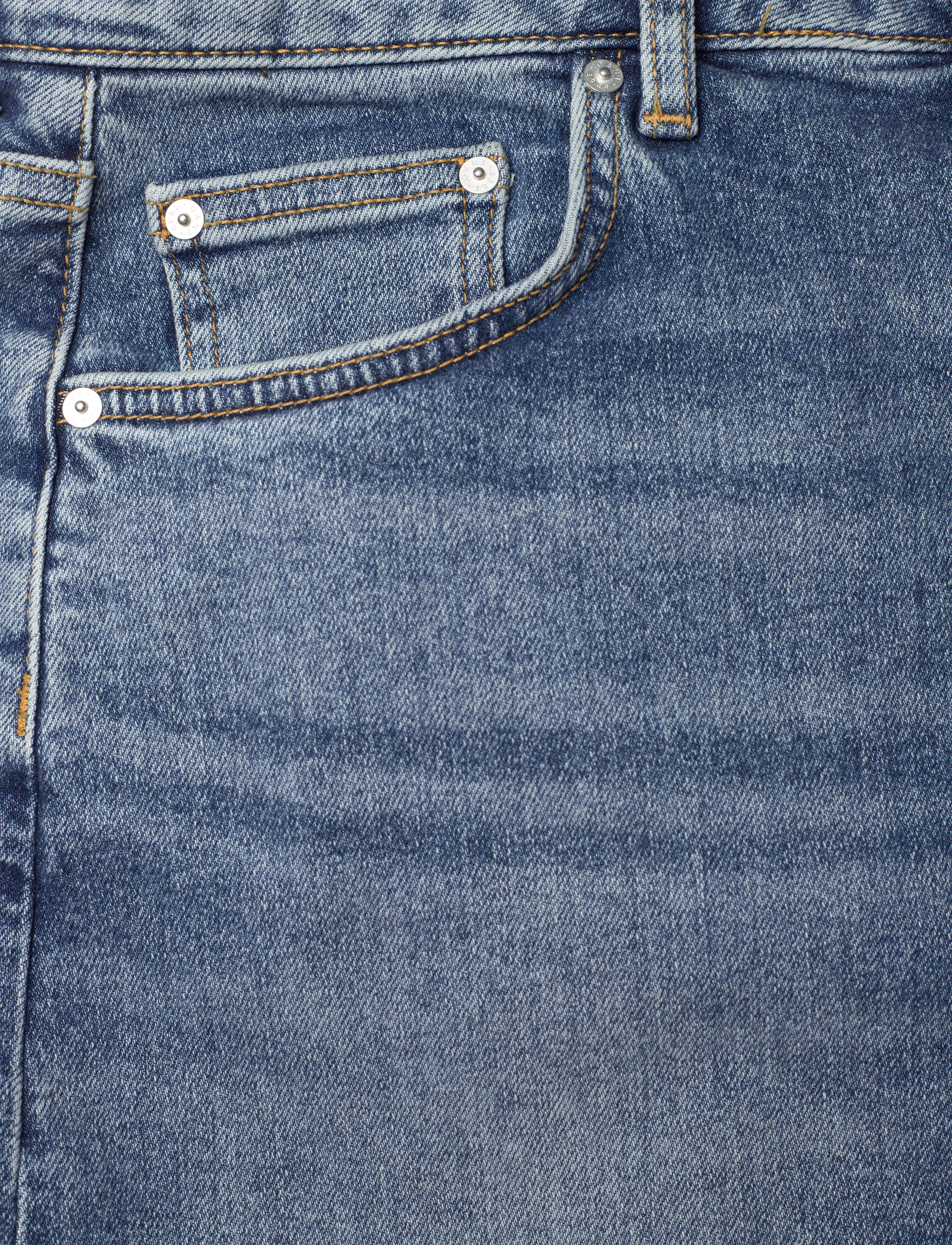 Gant - SHORT DENIM SKIRT - mid blue broken in - 2
