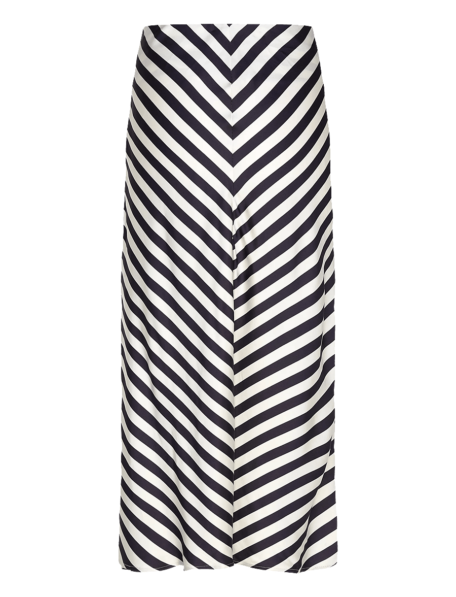 Gant - CHEVRON STRIPED SKIRT - midi nederdele - evening blue - 2