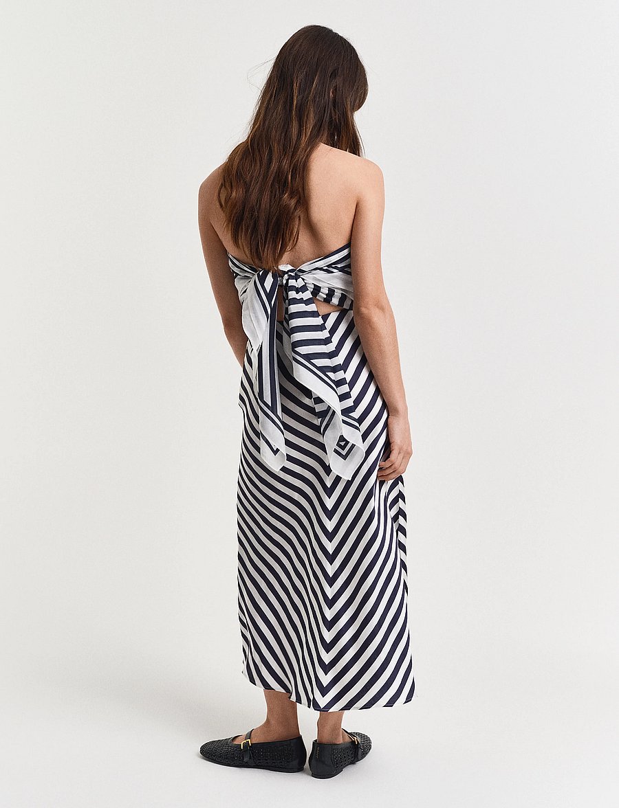 Gant - CHEVRON STRIPED SKIRT - midi nederdele - evening blue - 3