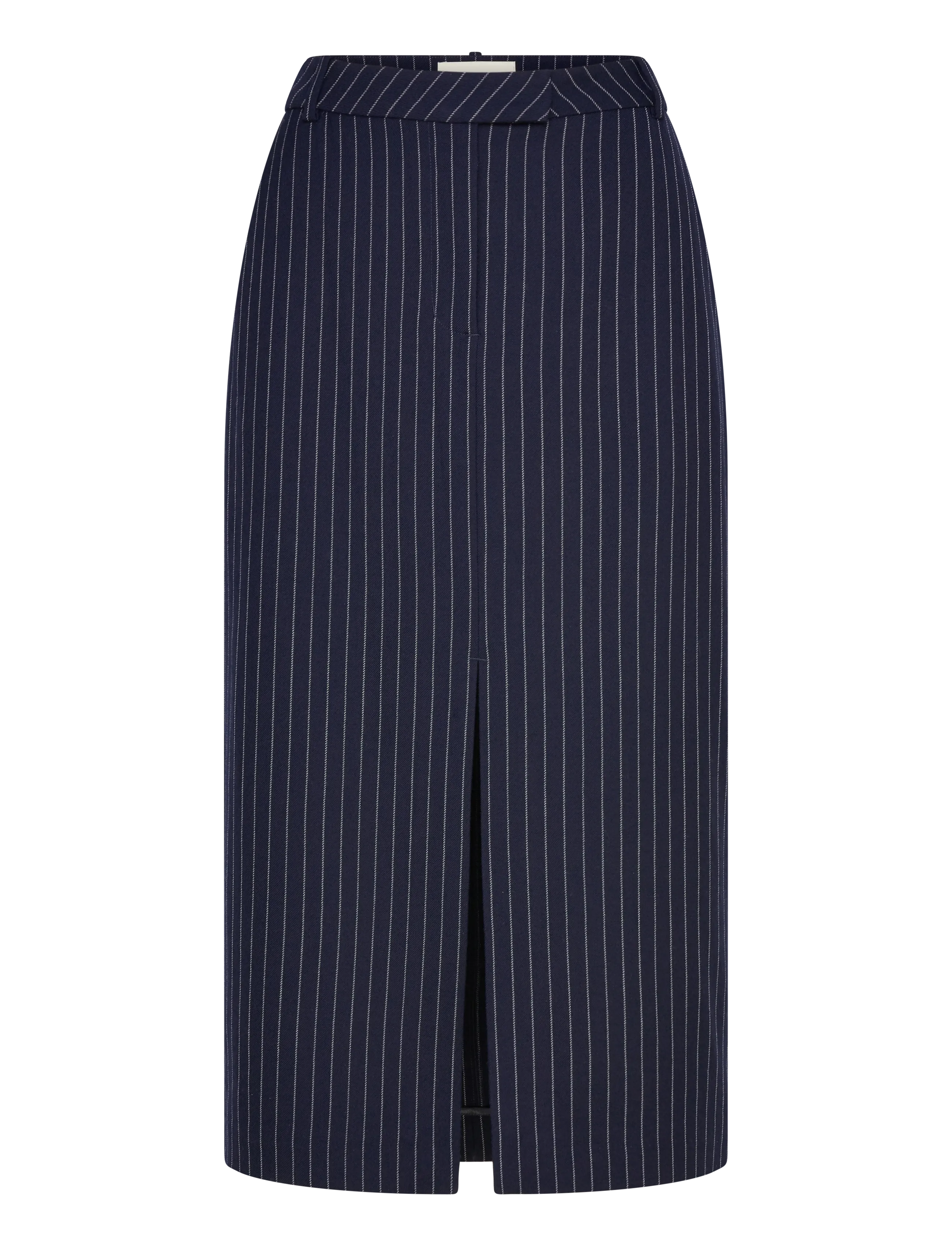 Gant PINSTRIPE MIDI SKIRT - Tøj - EVENING BLUE / navy